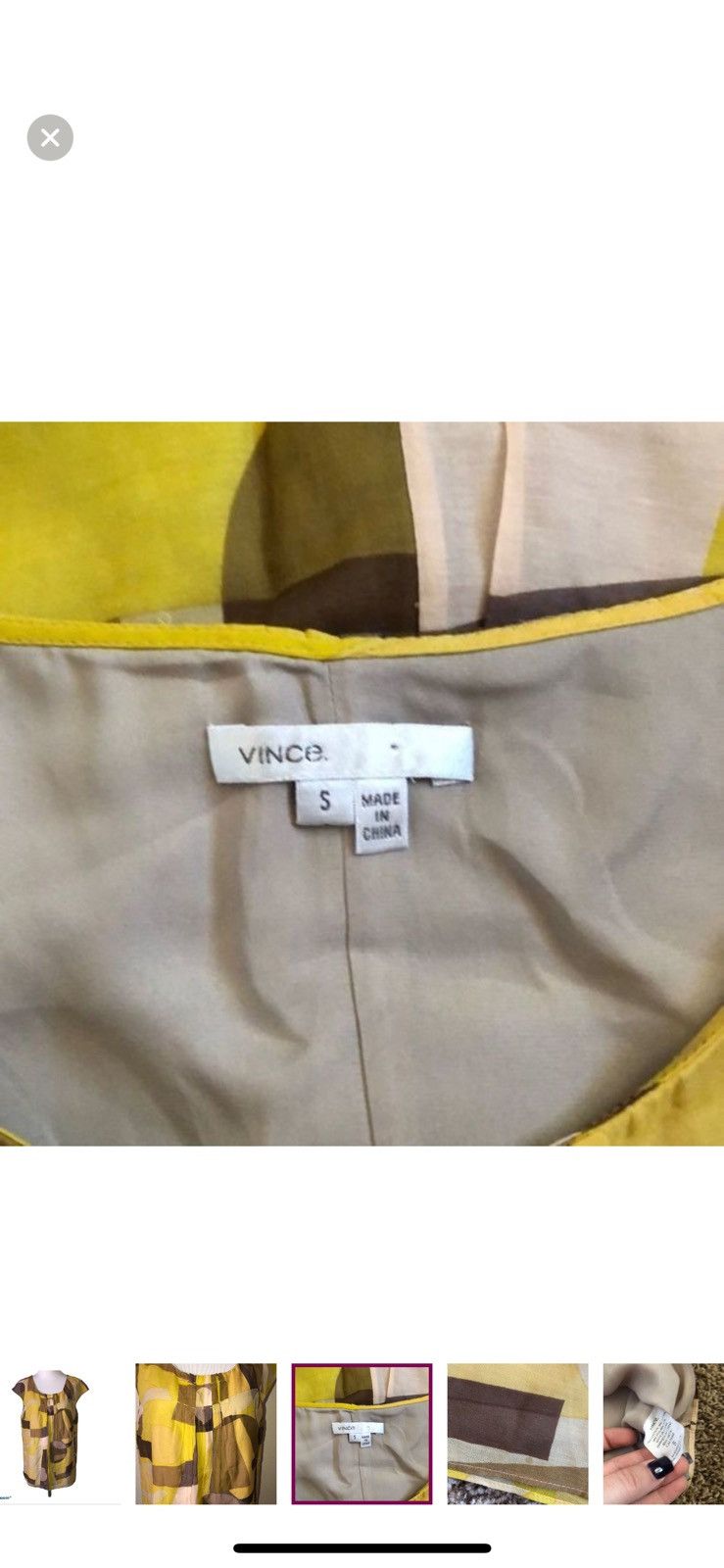 Vince Vince small short sleeved blouse Size S / US 4 / IT 40 - 3 Thumbnail