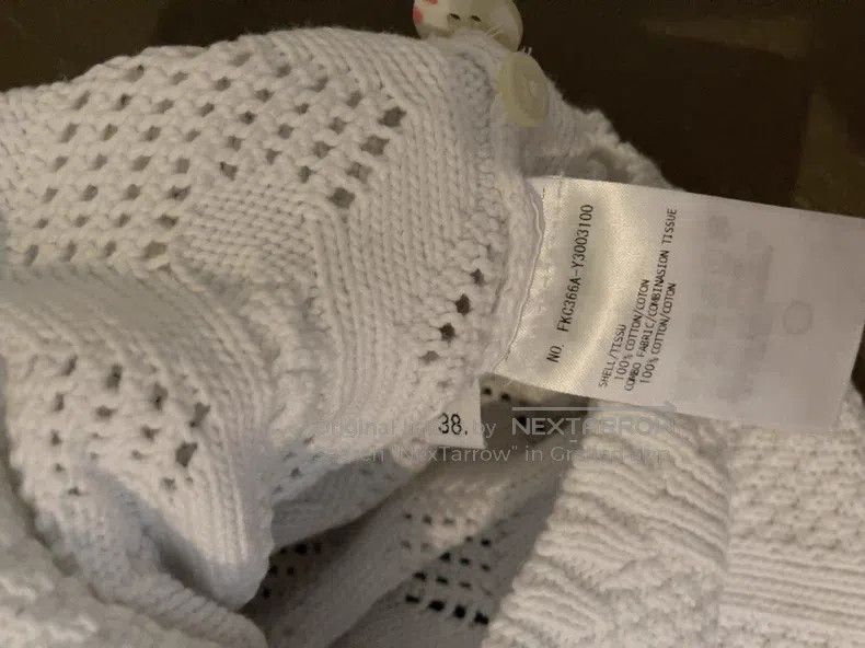 Thom Browne Thom Browne White Short Sleeve Cotton Cardigan Size XS / US 0-2 / IT 36-38 - 6 Thumbnail
