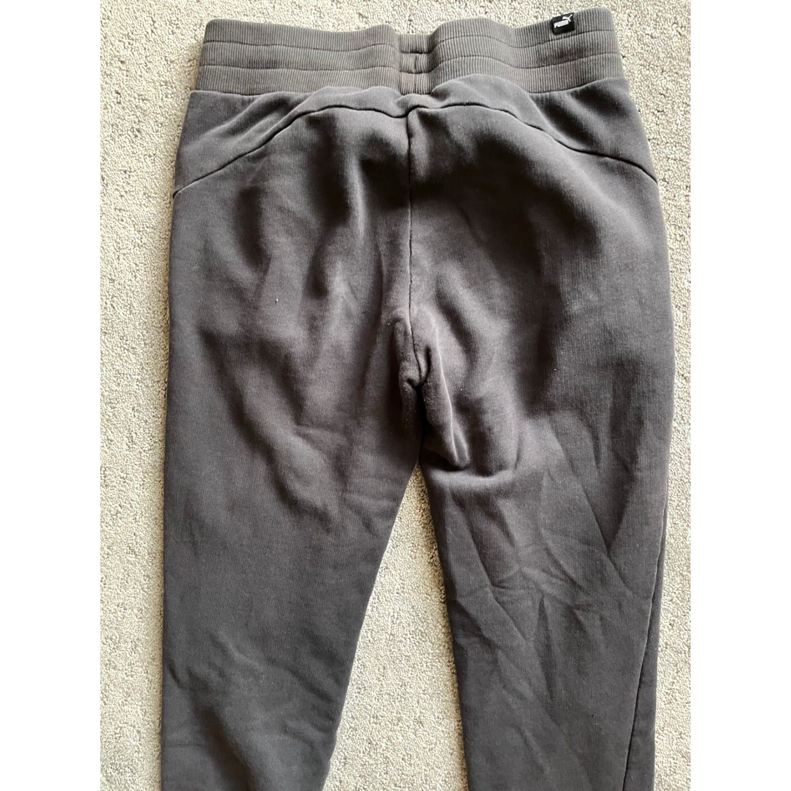Puma PUMA Womens Sweatpants Joggers Cuffed Small Black Juniors S Activewear Slim Fit Womens Size S Prix? (No price) Size 28" / US 6 / IT 42 - 4 Thumbnail