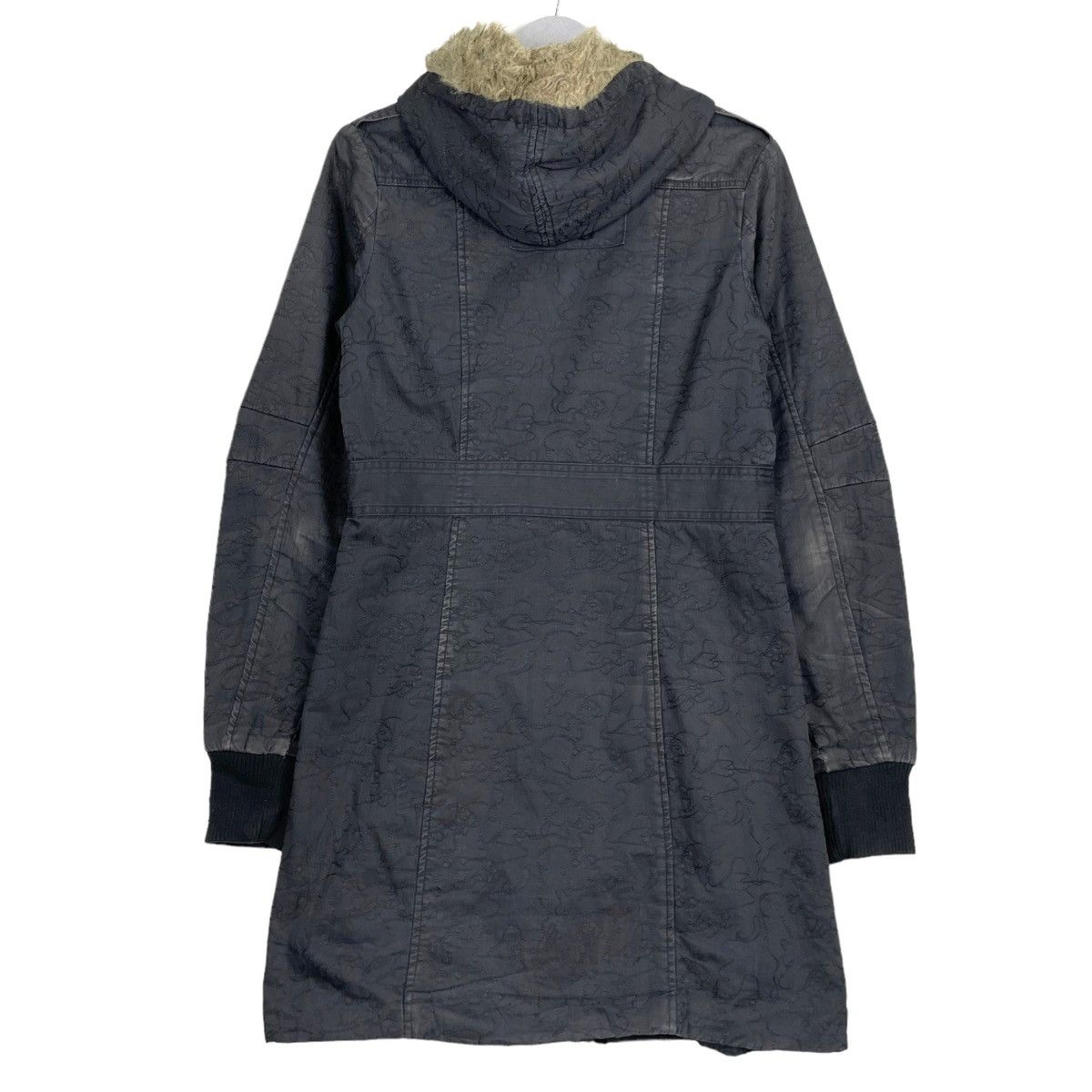 Billabong 💥BILLABONG DENIM WINTER FUR HOODIE JACKET Size M / US 6-8 / IT 42-44 - 8 Thumbnail