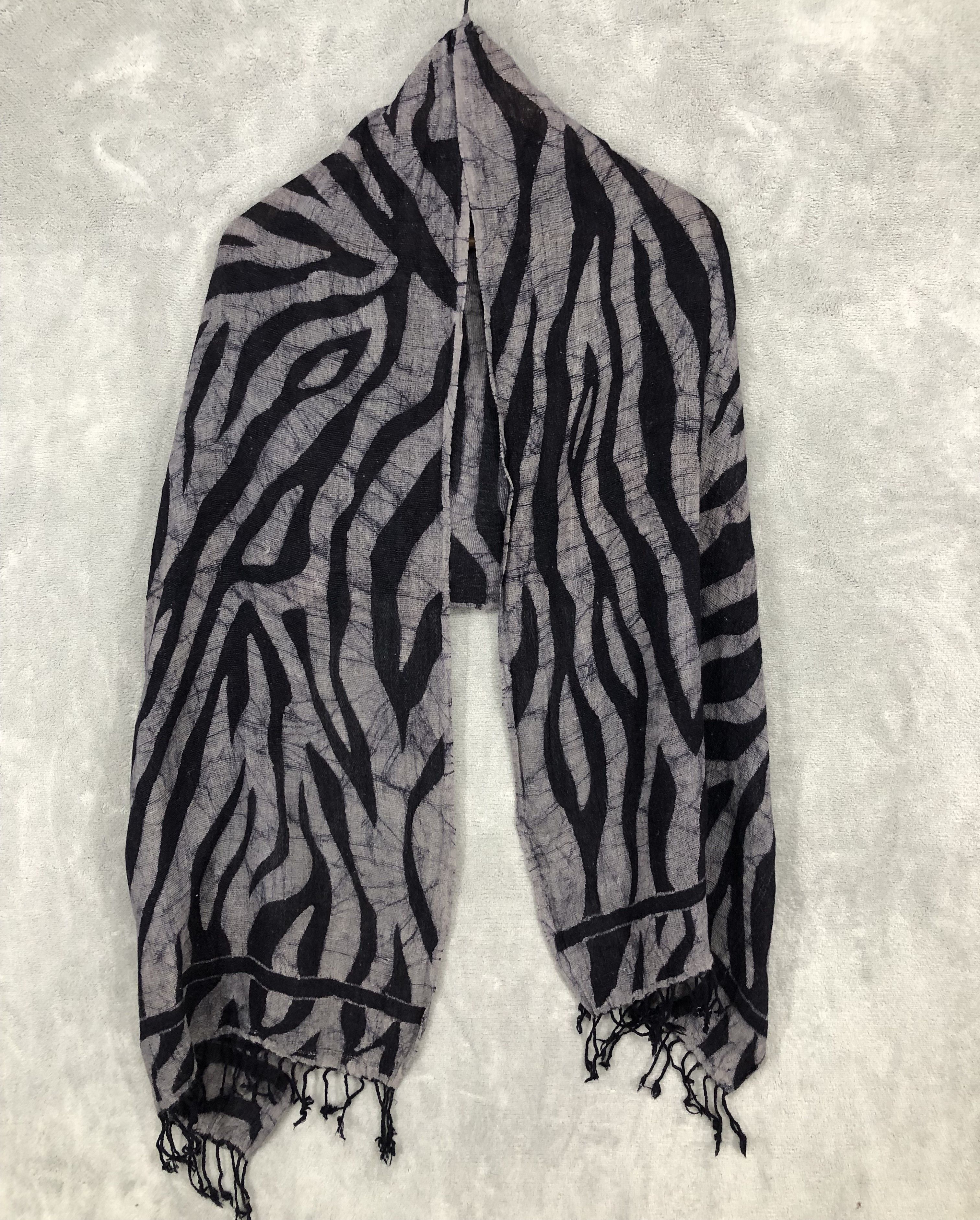 Vintage Striped Shawl Wraps Scarf