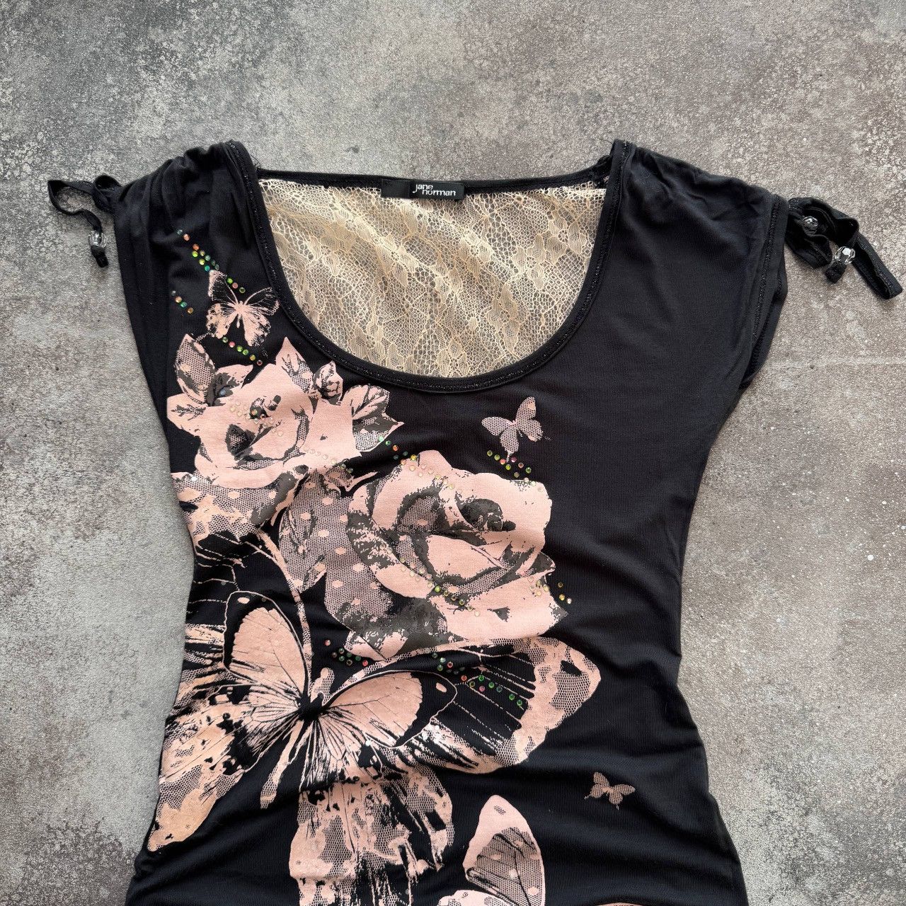 Hysteric Glamour Jane Norman Vintage Y2K Glam Floral T-Shirt Size US M / EU 48-50 / 2 - 2 Thumbnail