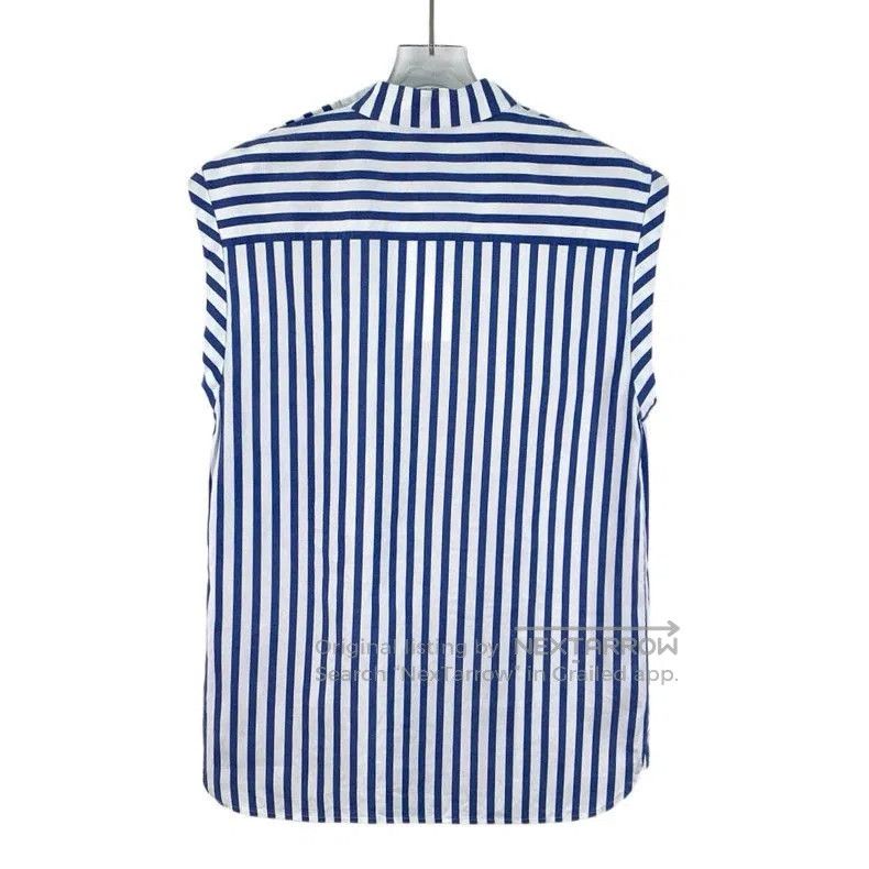 Louis Vuitton Louis Vuitton Blue Striped Sleeveless Shirt. Size US S / EU 44-46 / 1 - 2 Thumbnail