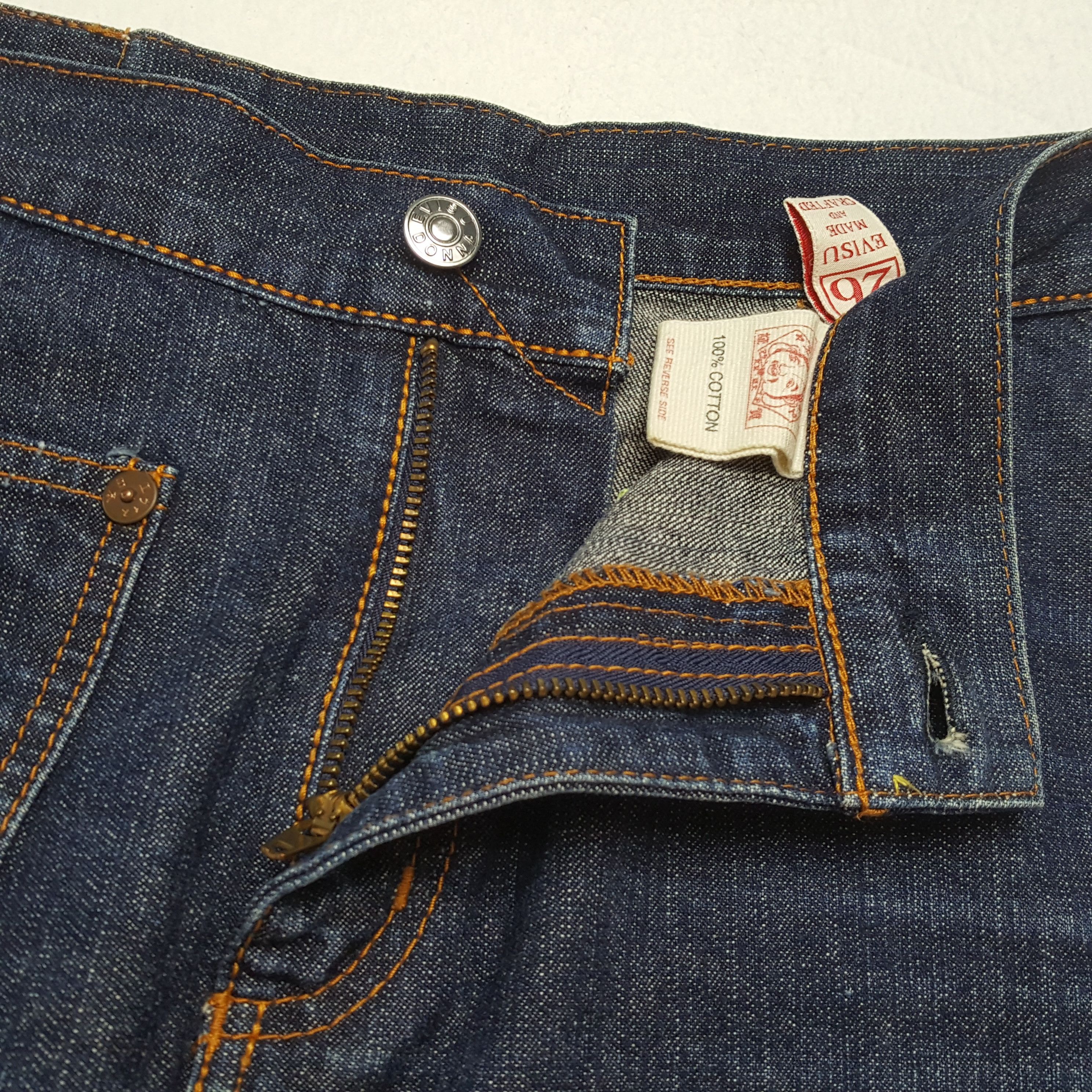 Evisu EVISU Japanese Brand Fashion Style Custom Daicock Skirt Size 25" / US 0 / IT 36 - 6 Thumbnail