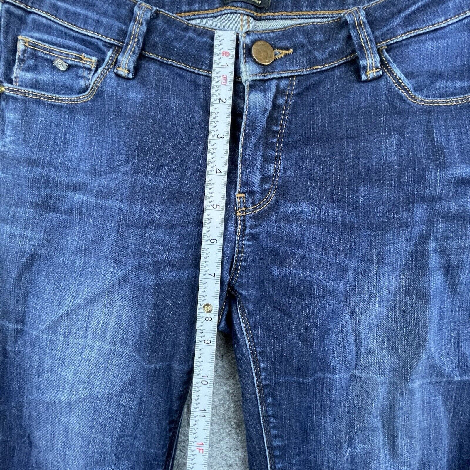 Massimo Dutti Massimo Dutti Jeans Womens 6 Straight Regular Fit Stretch Size 28" / US 6 / IT 42 - 5 Thumbnail