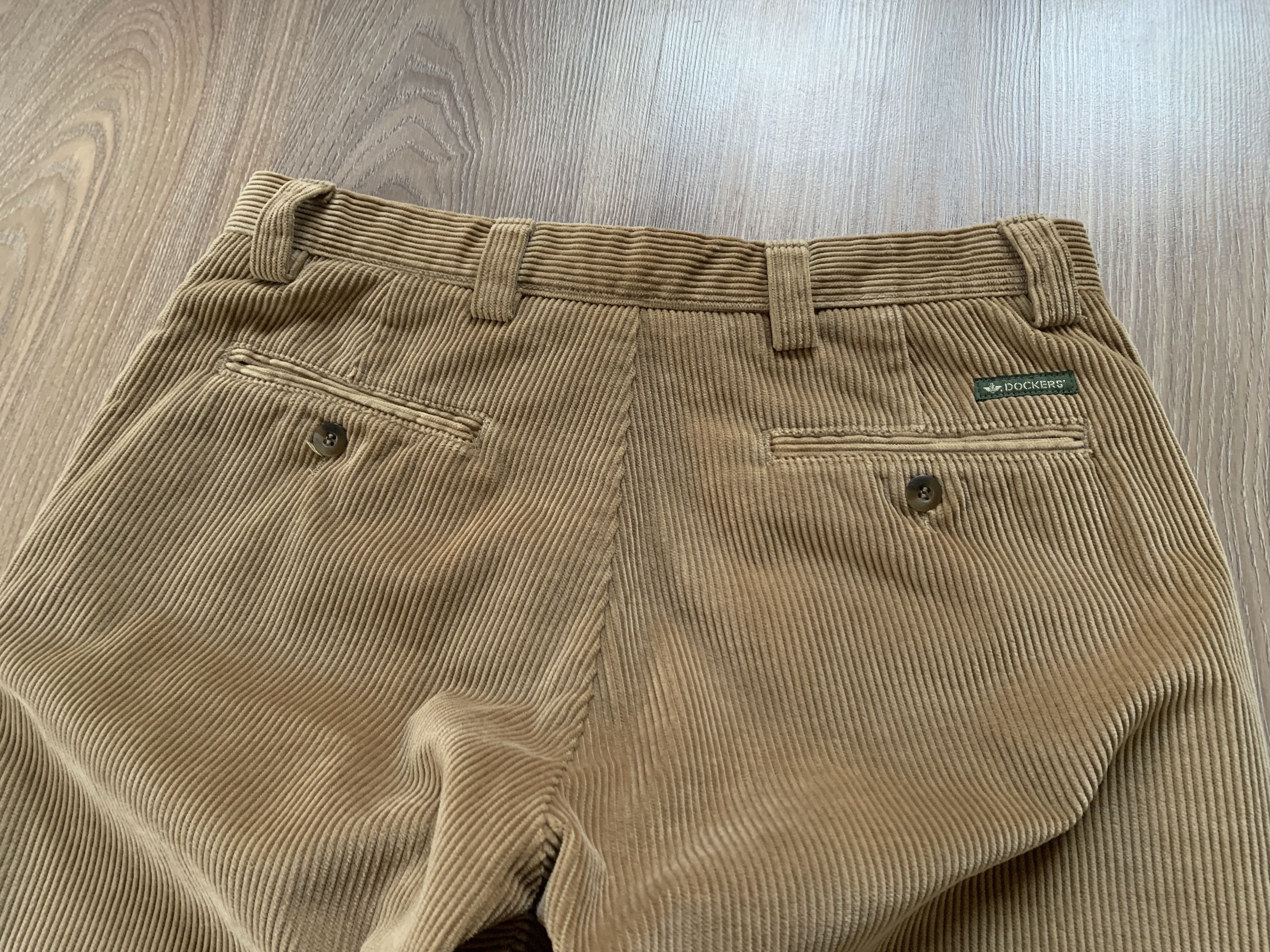 Dockers Mens Vintage Dockers Khaki Corduroy Pants Trousers Size US 32 / EU 48 - 6 Thumbnail