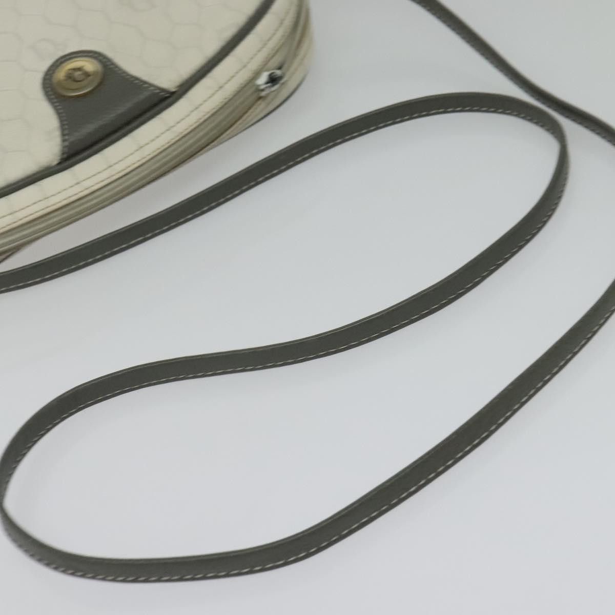 Dior DIOR Honeycomb Canvas Shoulder Bag Pvc White Gold Size ONE SIZE - 8 Thumbnail