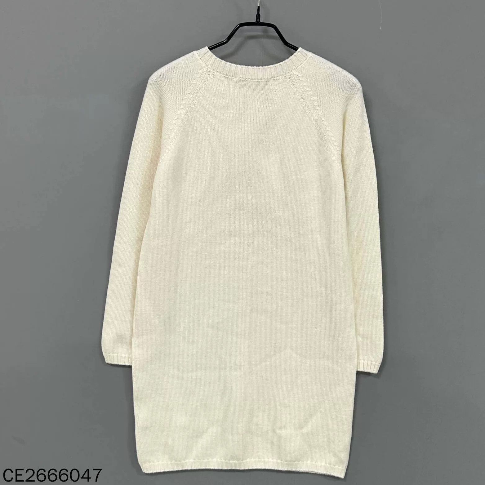 Dior Dior Cream White Wool Lucky Star Dress Women's Size XL / US 12-14 / IT 48-50 - 3 Thumbnail