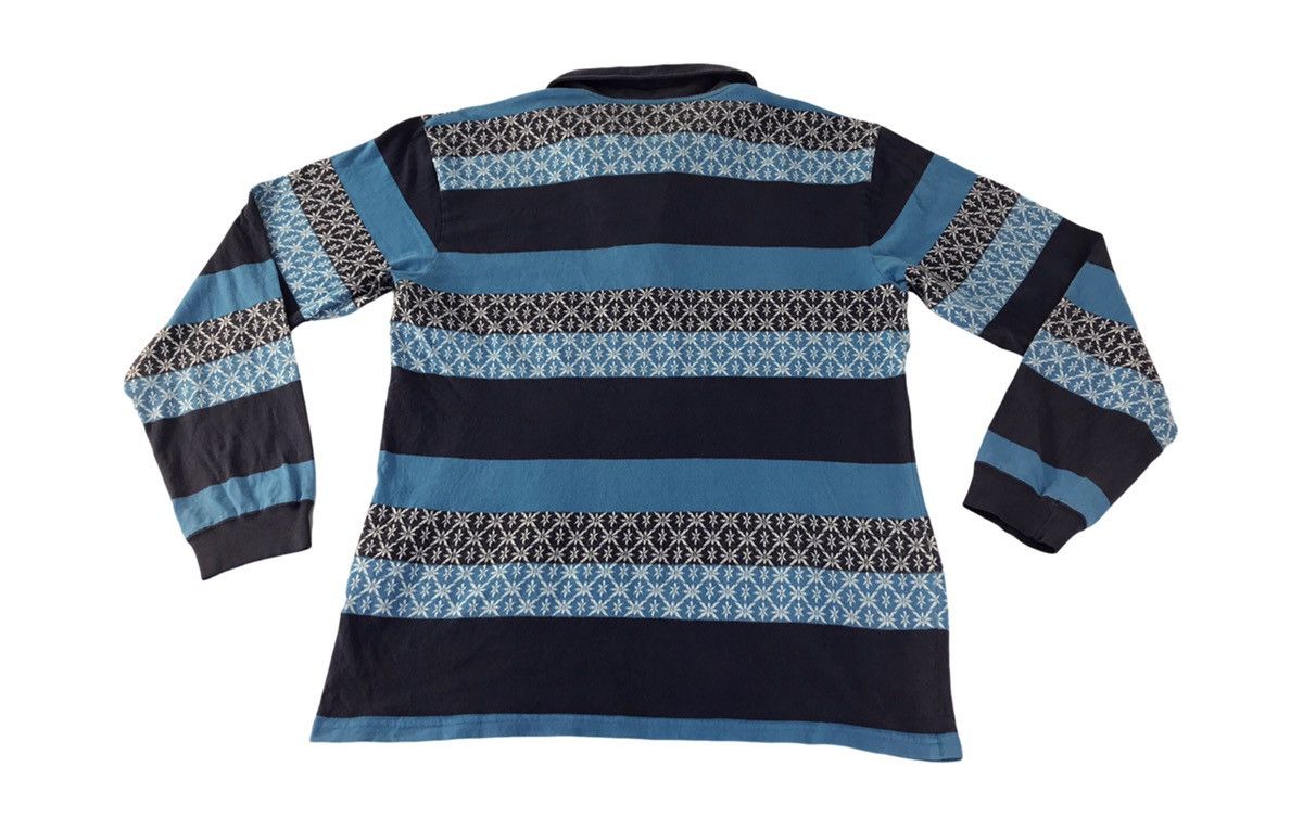 Hang Ten 90s Hang Ten Striped Longsleeve Polo Tee T-shirt Size US M / EU 48-50 / 2 - 2 Thumbnail