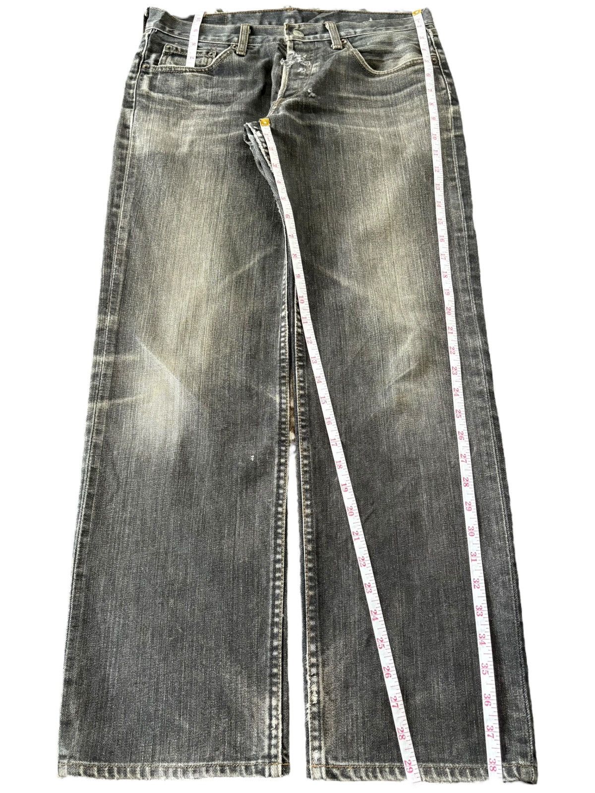 Levi's Vintage 90s Levis 522 Faded Wash Distress Loose Jeans Size US 32 / EU 48 - 8 Thumbnail