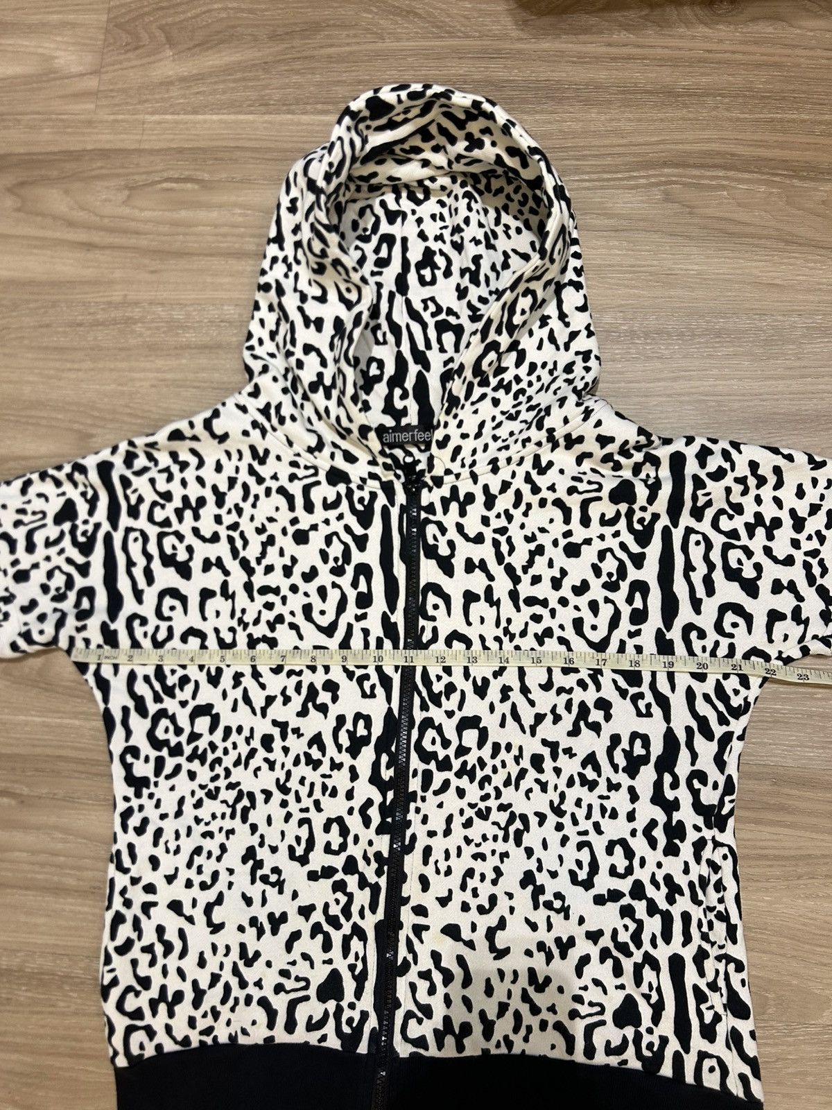 Japanese Brand Aimerfeel Archive Japan Leopard Print Full-Zip Hoodie Size US M / EU 48-50 / 2 - 4 Thumbnail