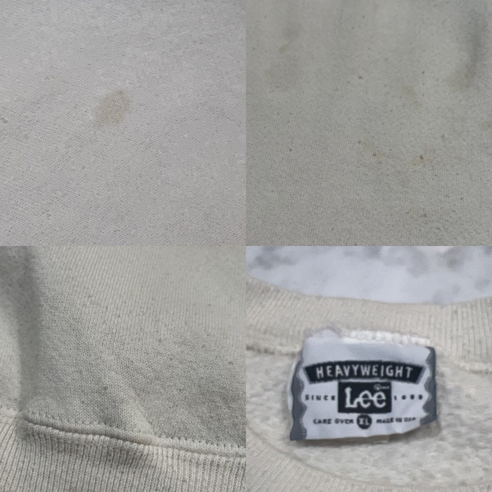 Lee VINTAGE Lee Christmas Sweatshirt Men XL Heavyweight Cotton Blend Beige Winter Graphic Pullover Size US XL / EU 56 / 4 - 8 Thumbnail