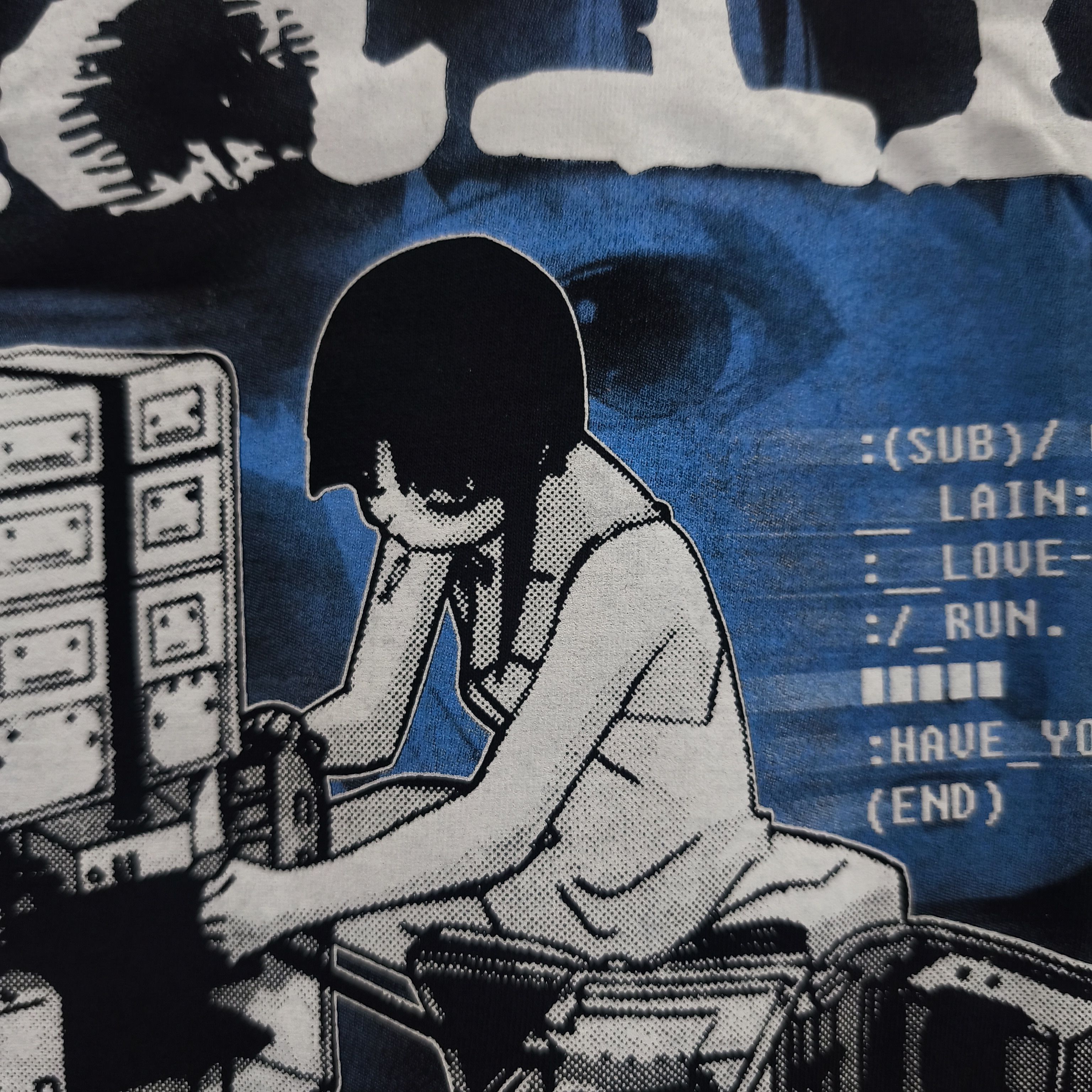 Anime Serial Experiments Lain "Have You Seen Lain" T-shirt Size US XL / EU 56 / 4 - 7 Thumbnail