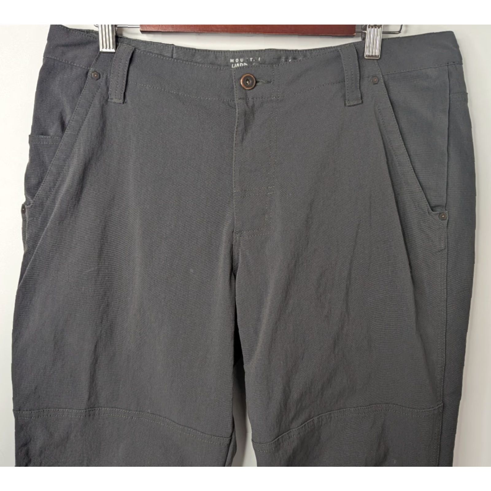 Mountain Hardwear Mountain Hardwear Mens Pants Trekking Outdoor Nylon Spandex Regular Flat Front Zip Pockets Gray 31 Inseam 34 Waist OM6833 Size 34 Size US 34 / EU 50 - 2 Thumbnail