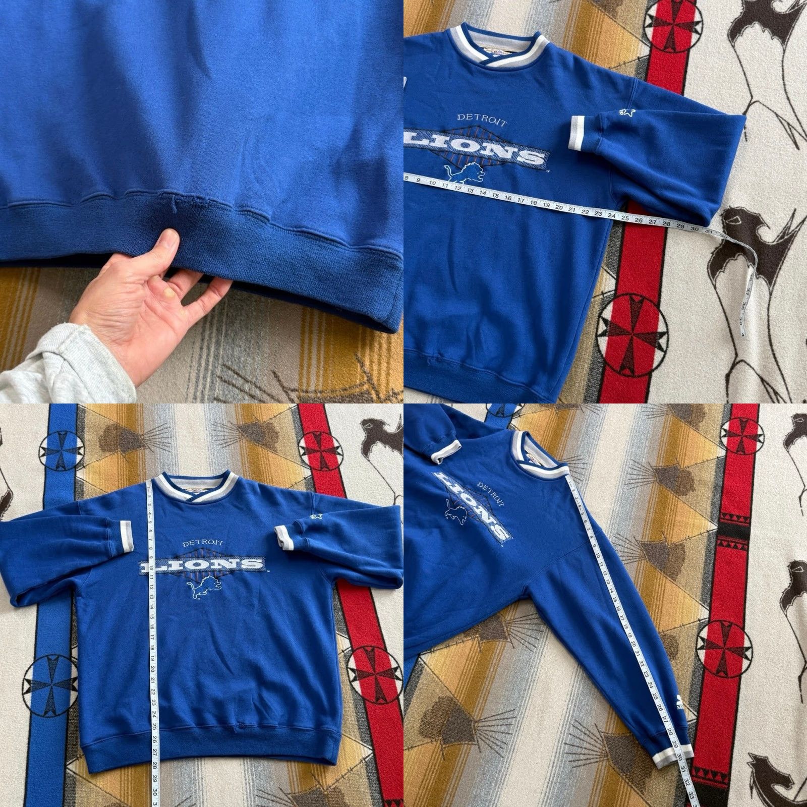 Starter VINTAGE Detroit Lions Starter Embroidered Crewneck Sweatshirt Size Large Size US L / EU 52-54 / 3 - 8 Thumbnail