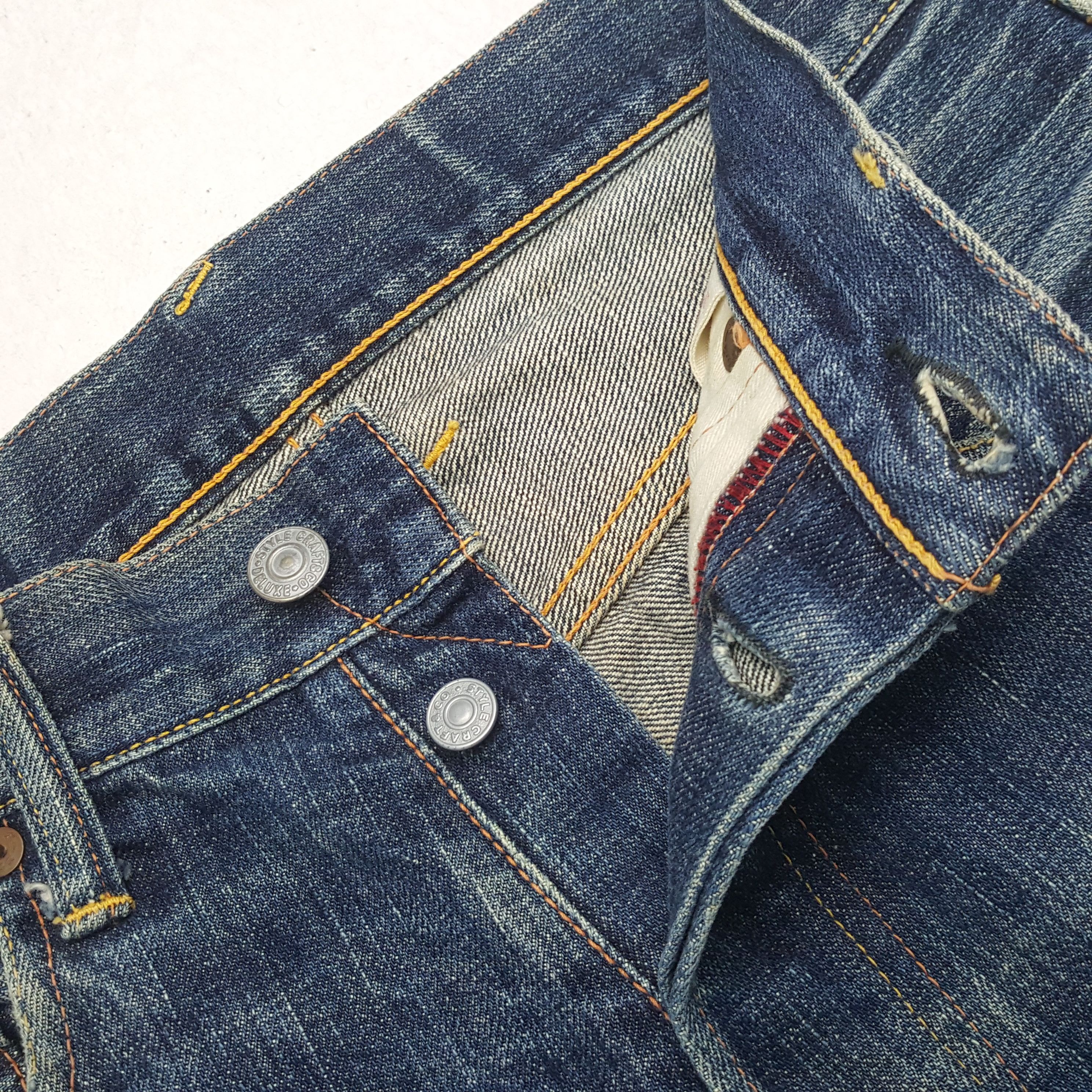 Evisu Vintage Evisu Japanese Brand Daicock Custom Style Jeans RR14 Size US 29 - 13 Thumbnail