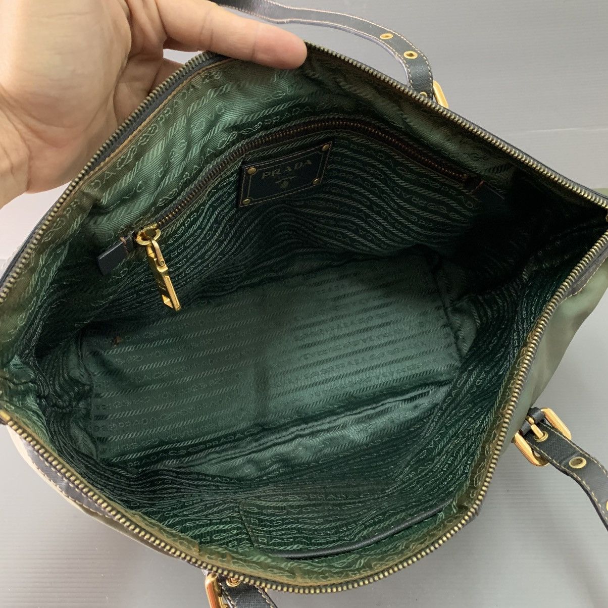 Prada Prada Nylon Tote Handbag Size ONE SIZE - 12 Thumbnail