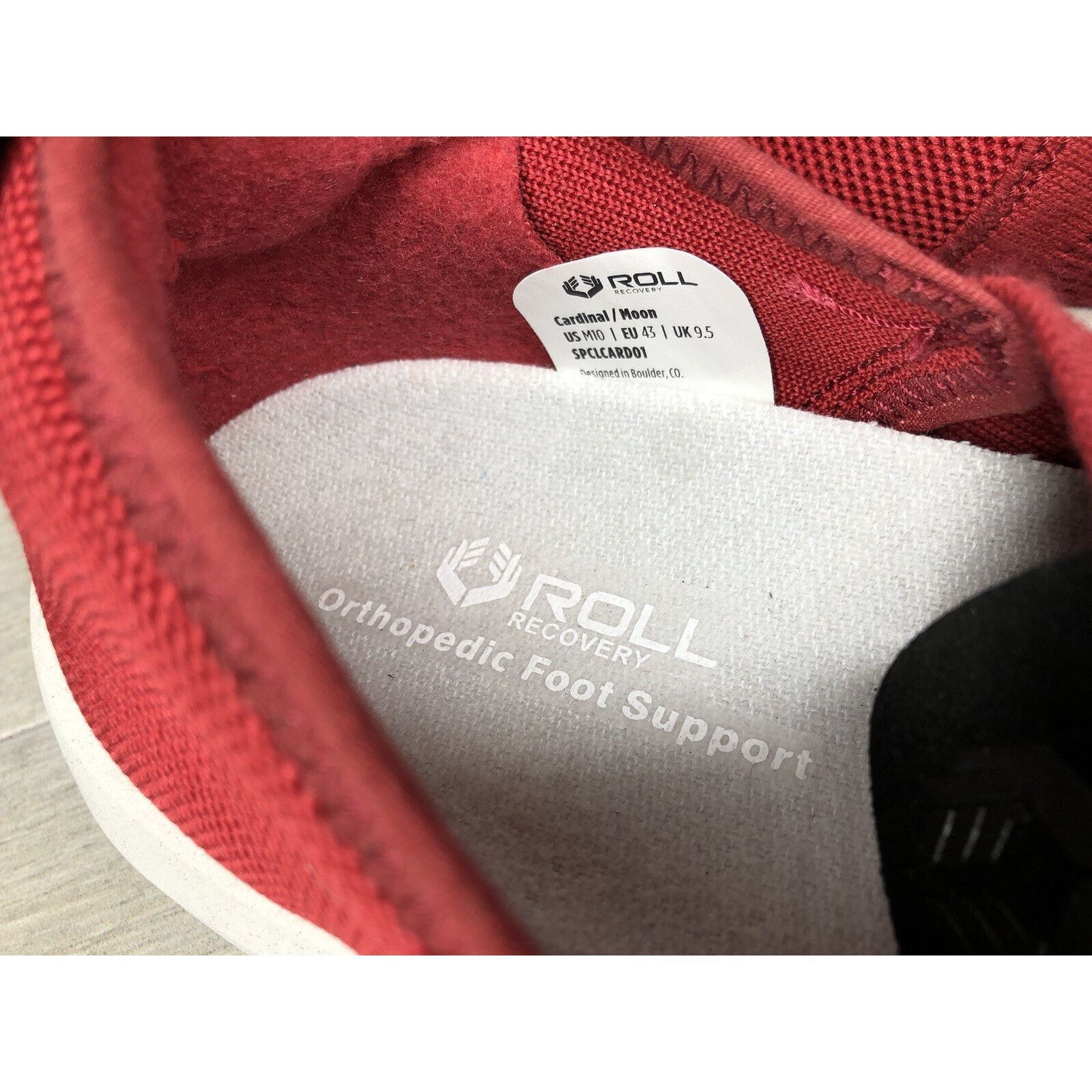 Other Roll Recovery Red Mesh Slip On Casual Comfort Loafer Shoes M Size US 10 / EU 43 - 7 Thumbnail