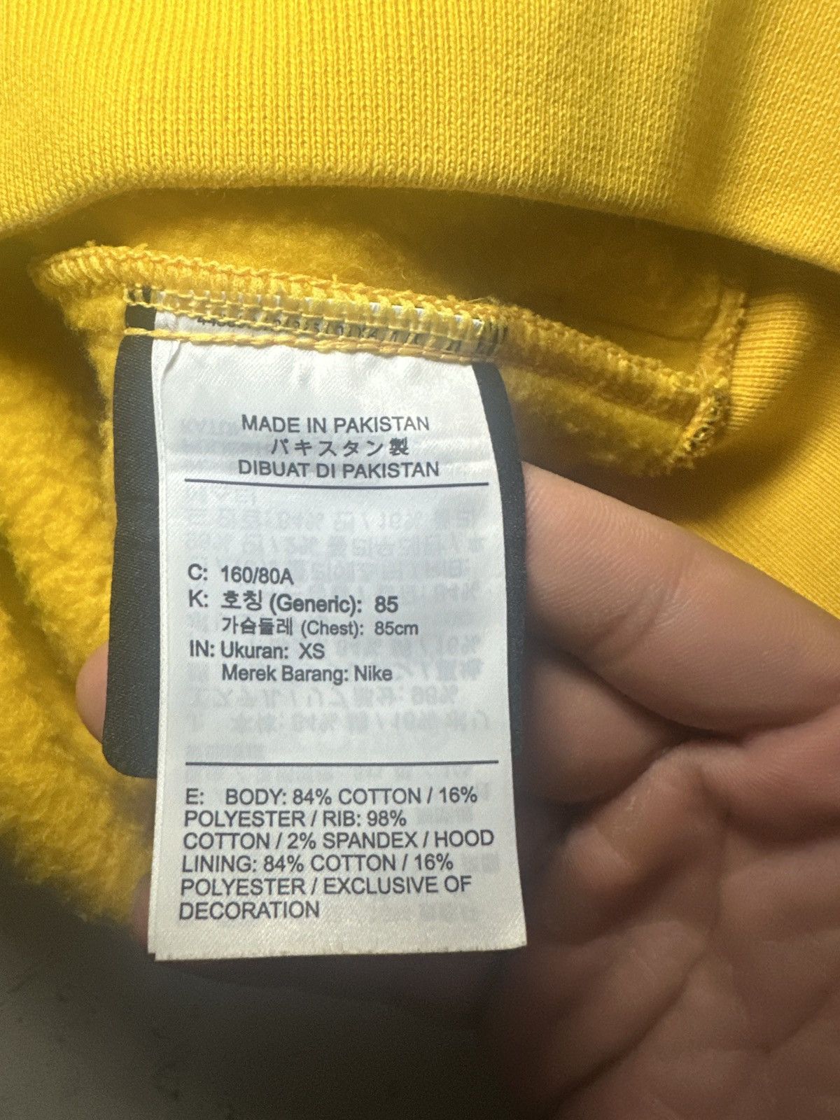NOCTA × Nike Nike NOCTA Yellow Pullover Hoodie XS Size US XS / EU 42 / 0 - 6 Thumbnail