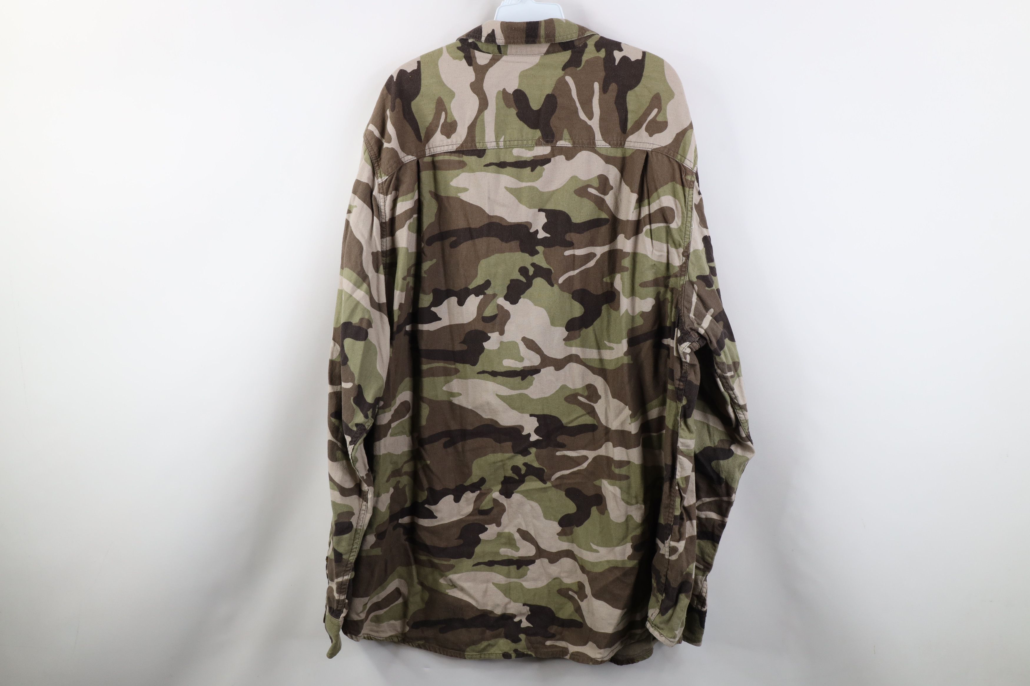 Vintage Vintage 90s Y2K Streetwear Chamois Cloth Button Shirt Size US XXL / EU 58 / 5 - 9 Thumbnail