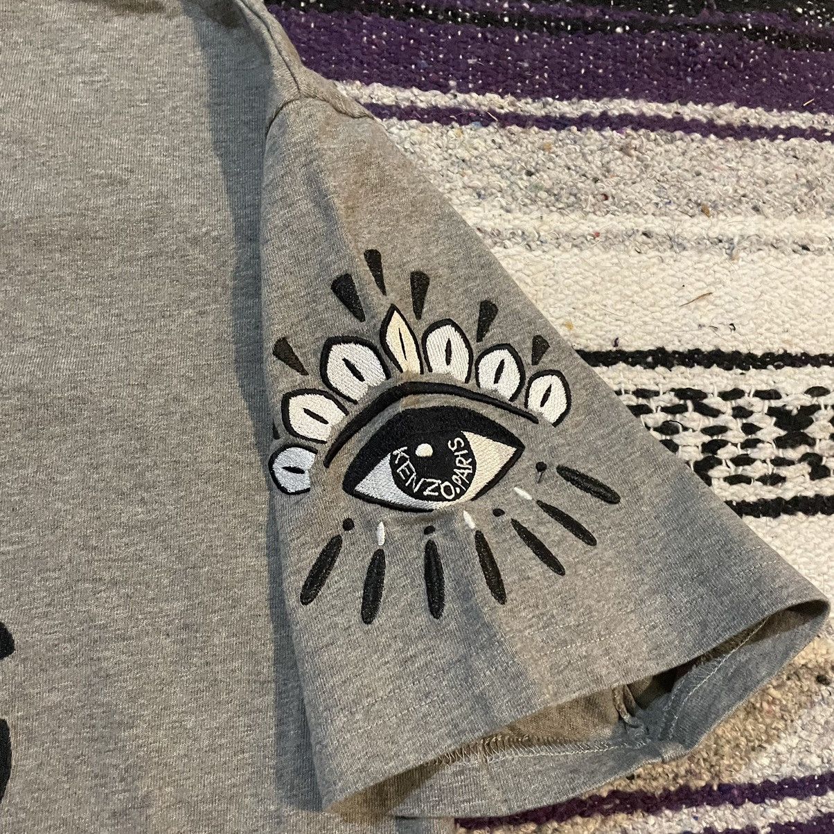 Kenzo Kenzo Paris Eye T-Shirt Gray Size L Size US L / EU 52-54 / 3 - 4 Thumbnail