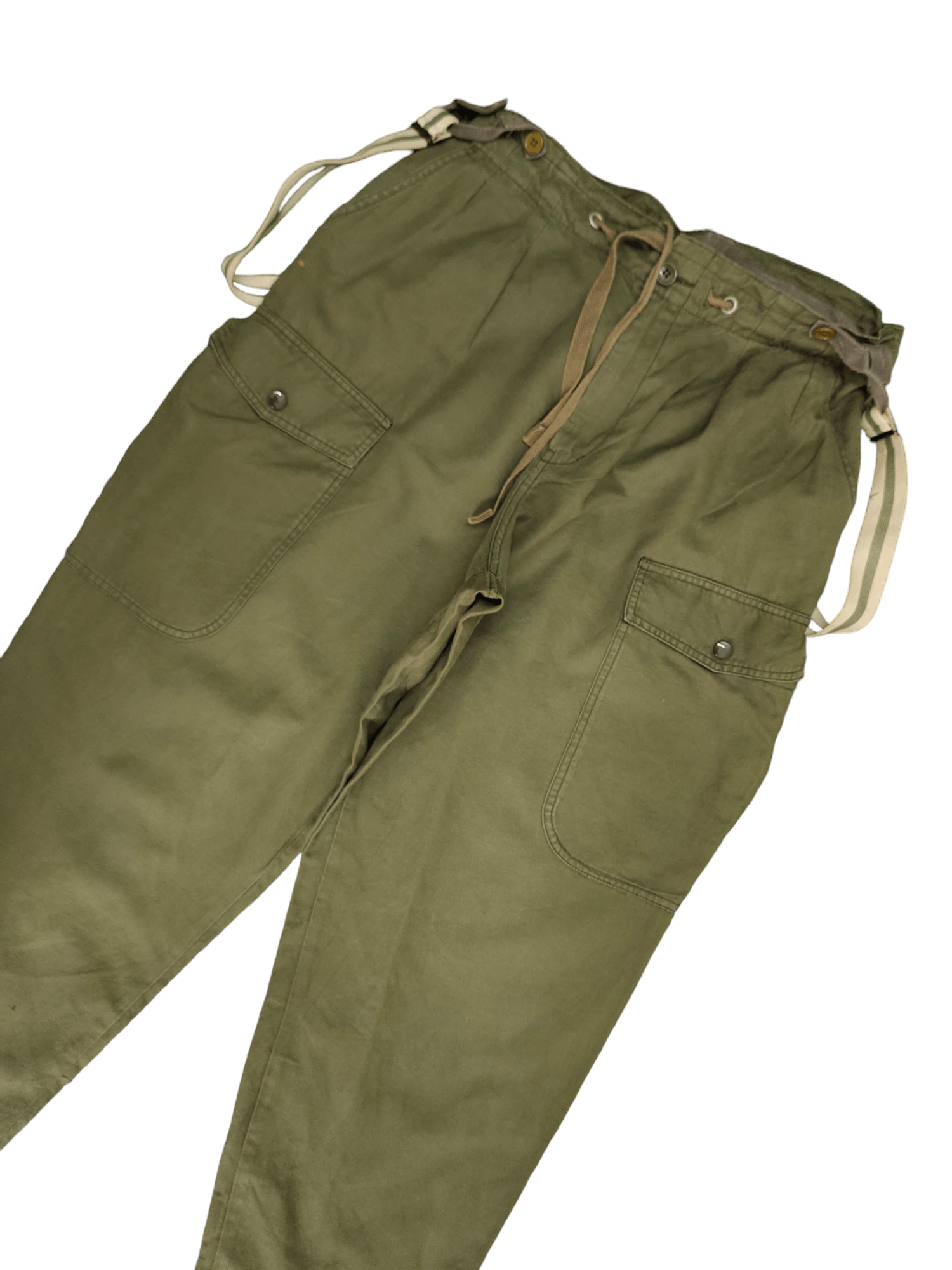 Johnbull Vtg 90s Johnbull OG Military Baggy Cargo Pant With Suspender Size US 34 / EU 50 - 5 Thumbnail