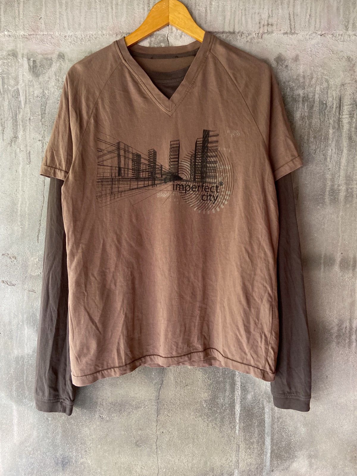 Japanese Brand DOUBLE LAYER IMPERFECT CITY LONG SLEEVE Size US L / EU 52-54 / 3 - 1 Thumbnail