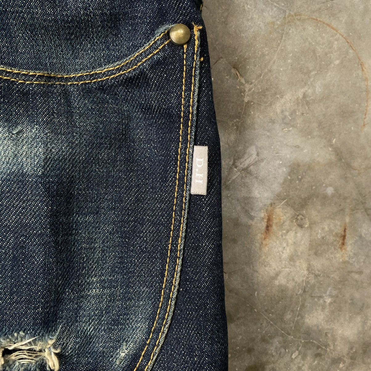 Japanese Brand Dress hippy denim jean Size US 31 - 5 Thumbnail