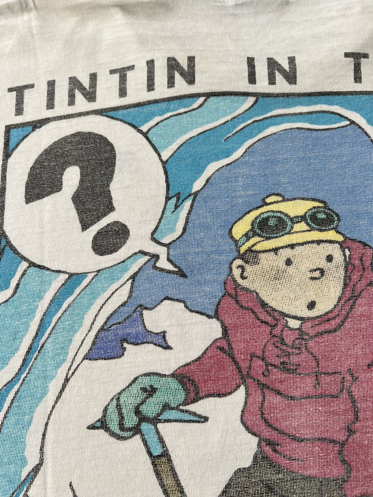 Cartoon Network Vintage 90s TinTin in Tibet Comics Cartoon White T-shirt Size US XL / EU 56 / 4 - 19 Thumbnail
