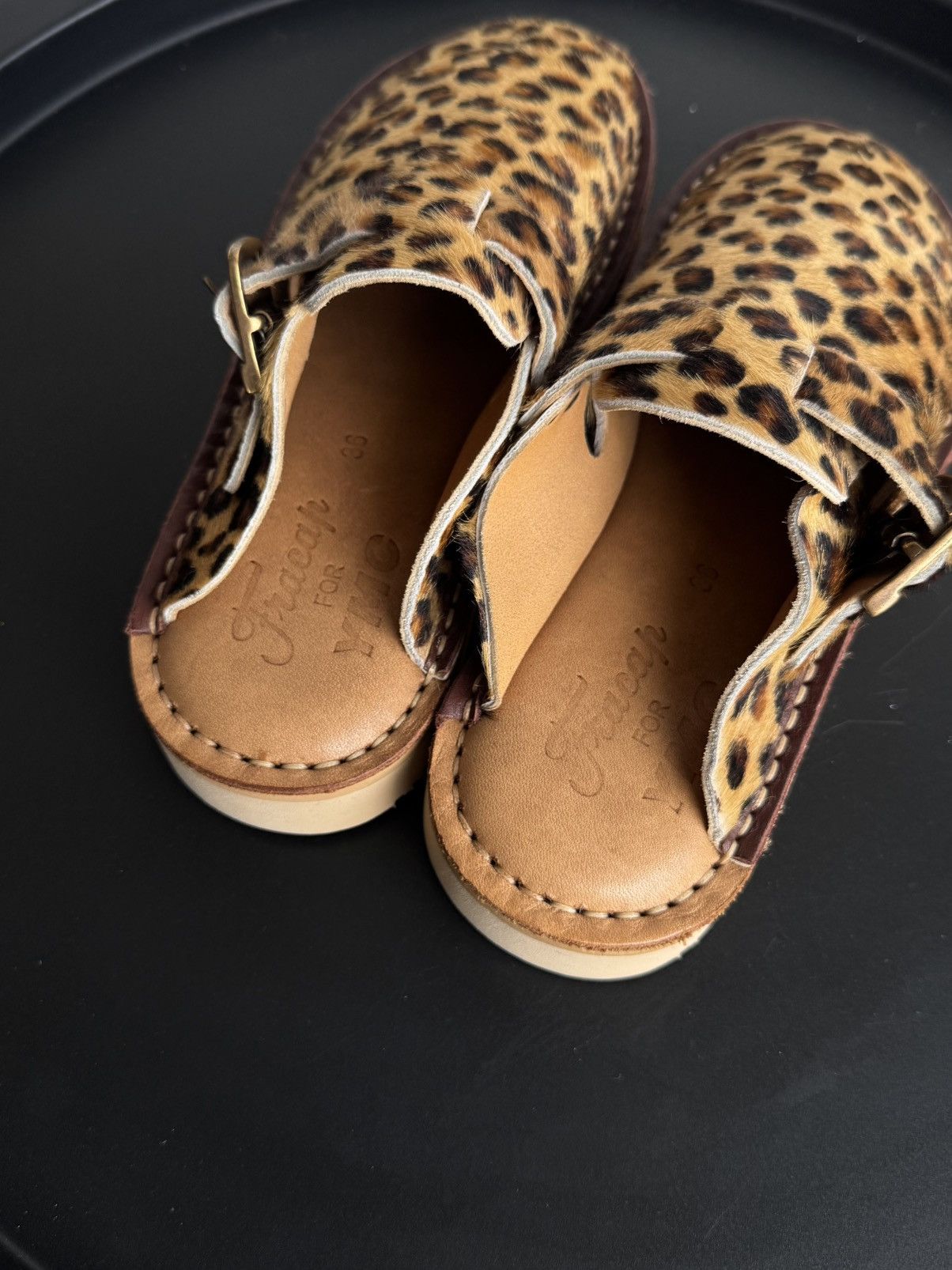 Fracap YMC X FRACAP Calfskin Pony Hair Mules - Leopard Print Size US 6 / IT 36 - 11 Thumbnail