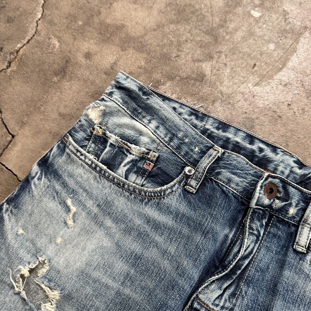 Polo Ralph Lauren × Ralph Lauren Ralph Lauren PJC Distressed Denim Size US 28 / EU 44 - 6 Thumbnail