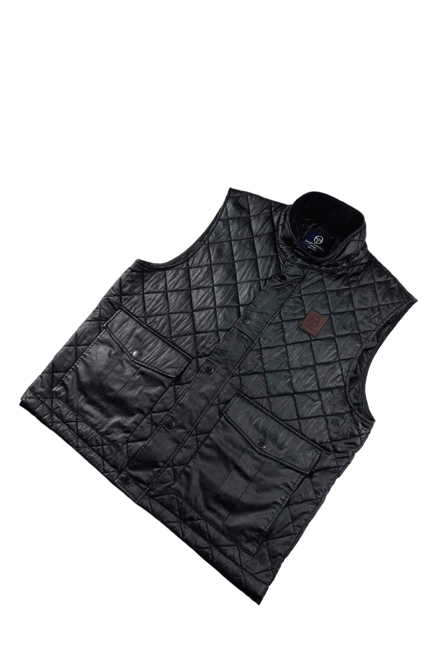 Sergio Tacchini × Vintage Vintage Sergio Tacchini Quilted Vest XL Size US XL / EU 56 / 4 - 2 Thumbnail