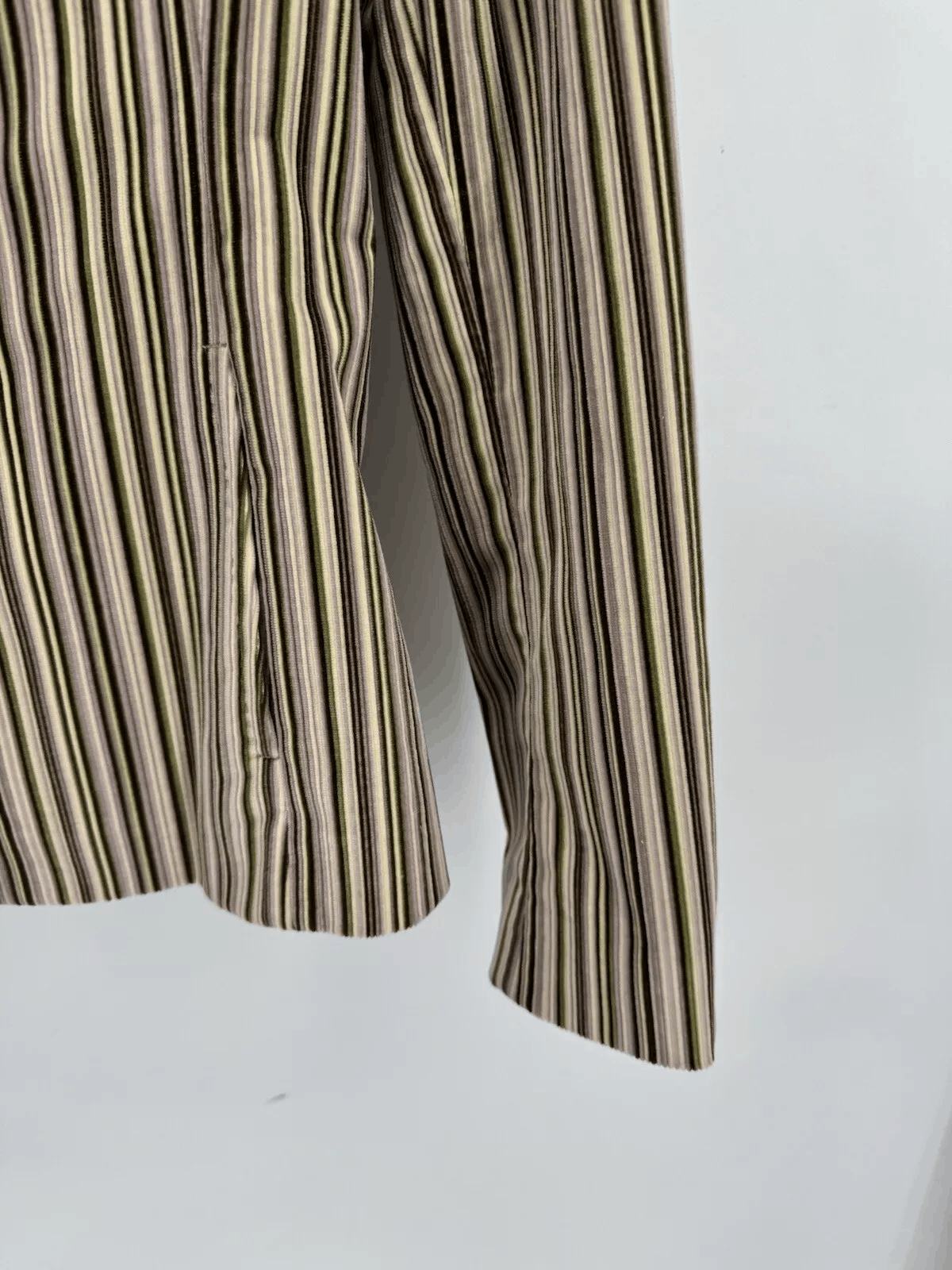 Loro Piana Loro Piana Striped Velour Blazer Size S US4 IT40 Size S / US 4 / IT 40 - 6 Thumbnail