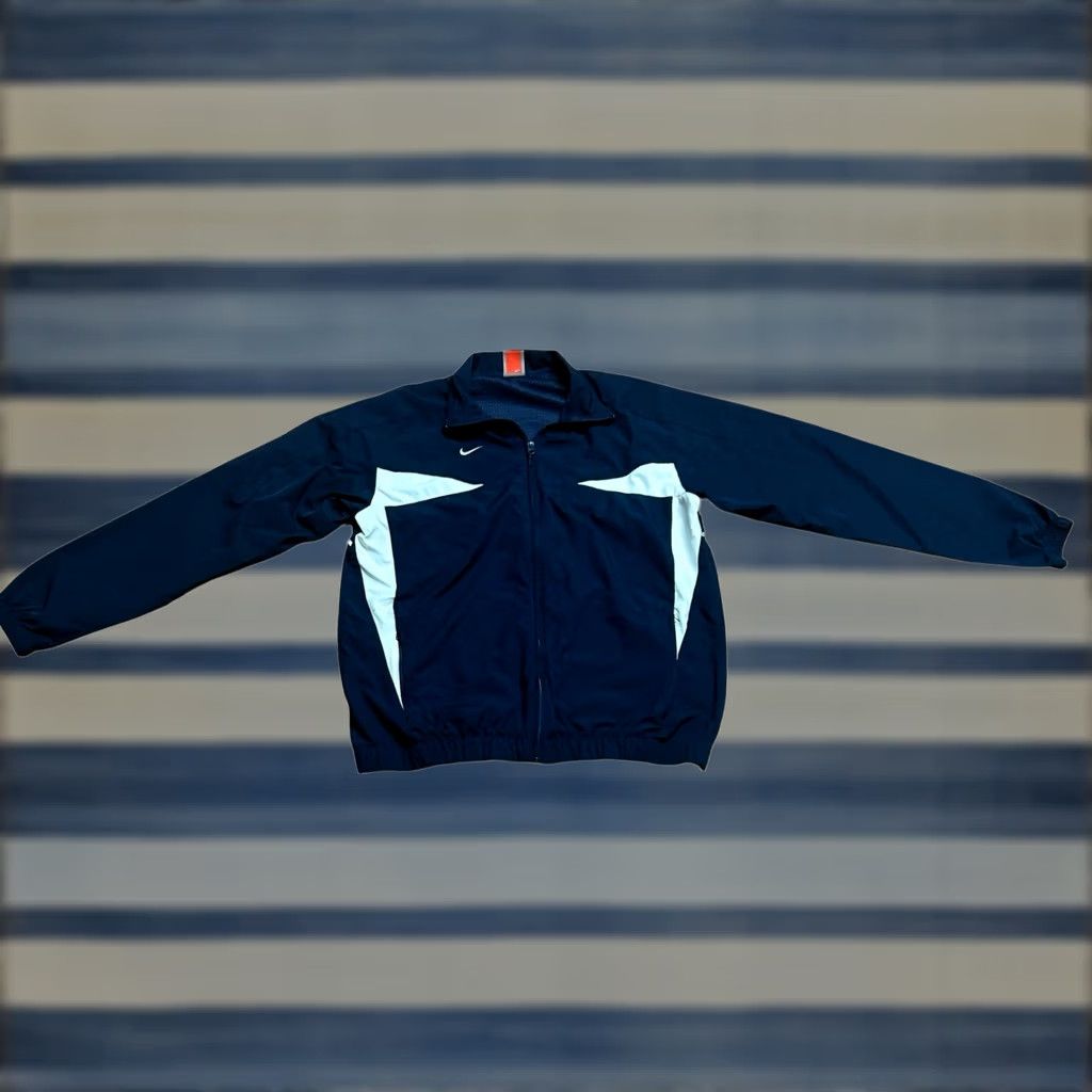 Nike Nike Team Men’s Windbreaker Full Zip Jacket Sz Large Nike Fit Storm Blue White Mens Regular Jacket Size US L / EU 52-54 / 3 - 1 Thumbnail