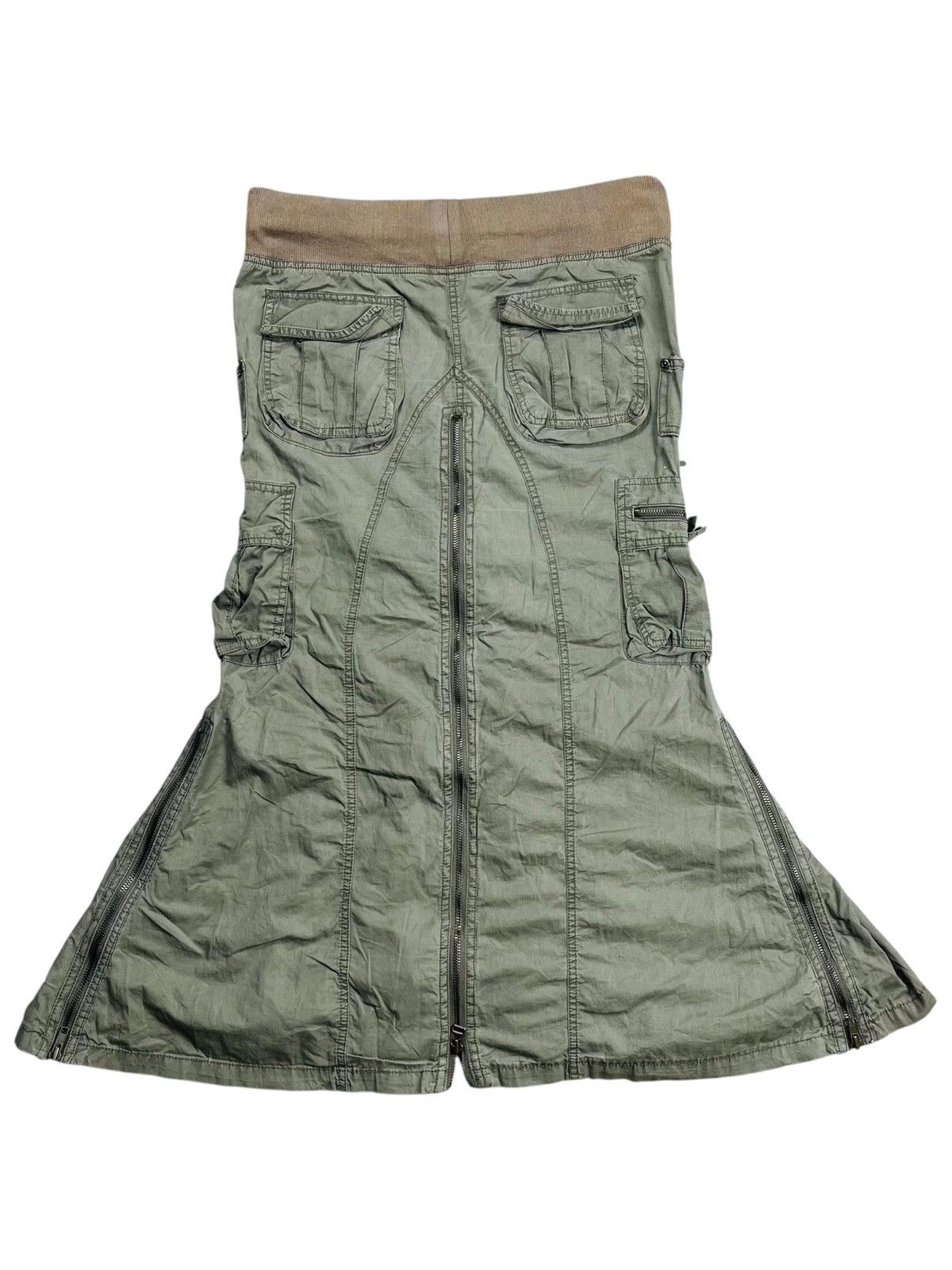If Six Was Nine 2000s GOA - Apocalypse Style Cargo Skirt Size 29" - 7 Thumbnail