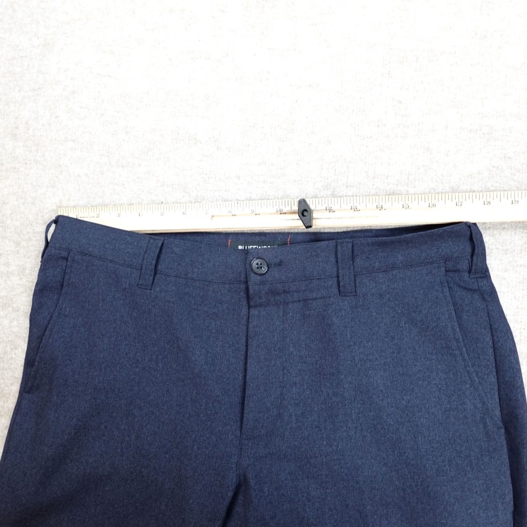 Vintage VINTAGE Bluffworks? (No, not vintage) Bluffworks Pants 34 x 27 Blue Solid Gramercy Men Regular Inseam 27 Pants Chino Stretch" Size US 34 / EU 50 - 4 Thumbnail