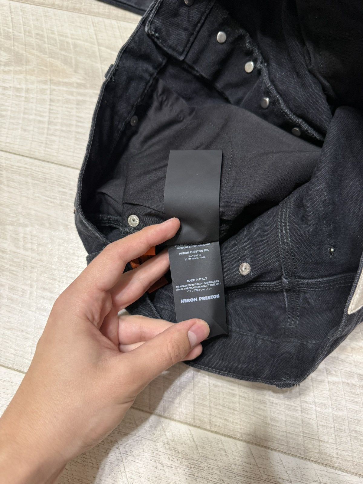 Heron Preston Heron Preston Carpenter Black Jeans Size US 33 - 9 Thumbnail