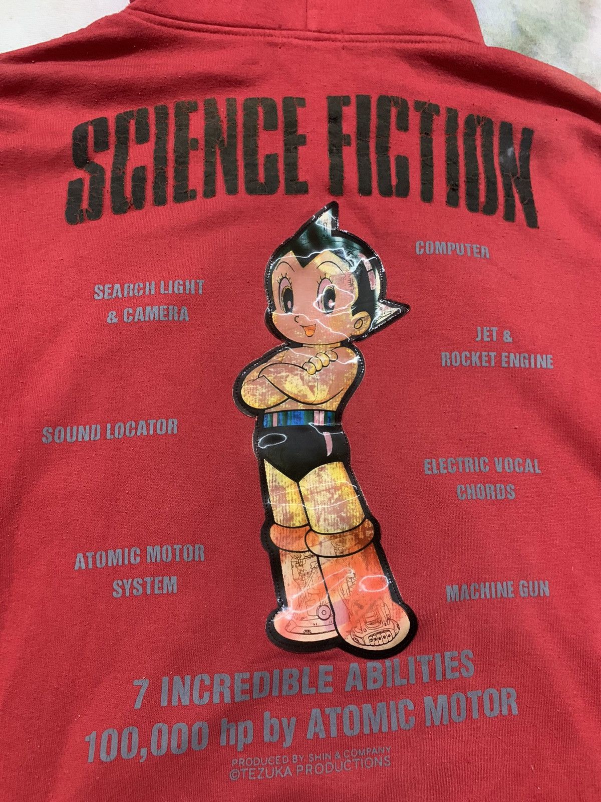 Cartoon Network Distressed vintage Astro Boy 3D Hoodie Size US XL / EU 56 / 4 - 4 Thumbnail