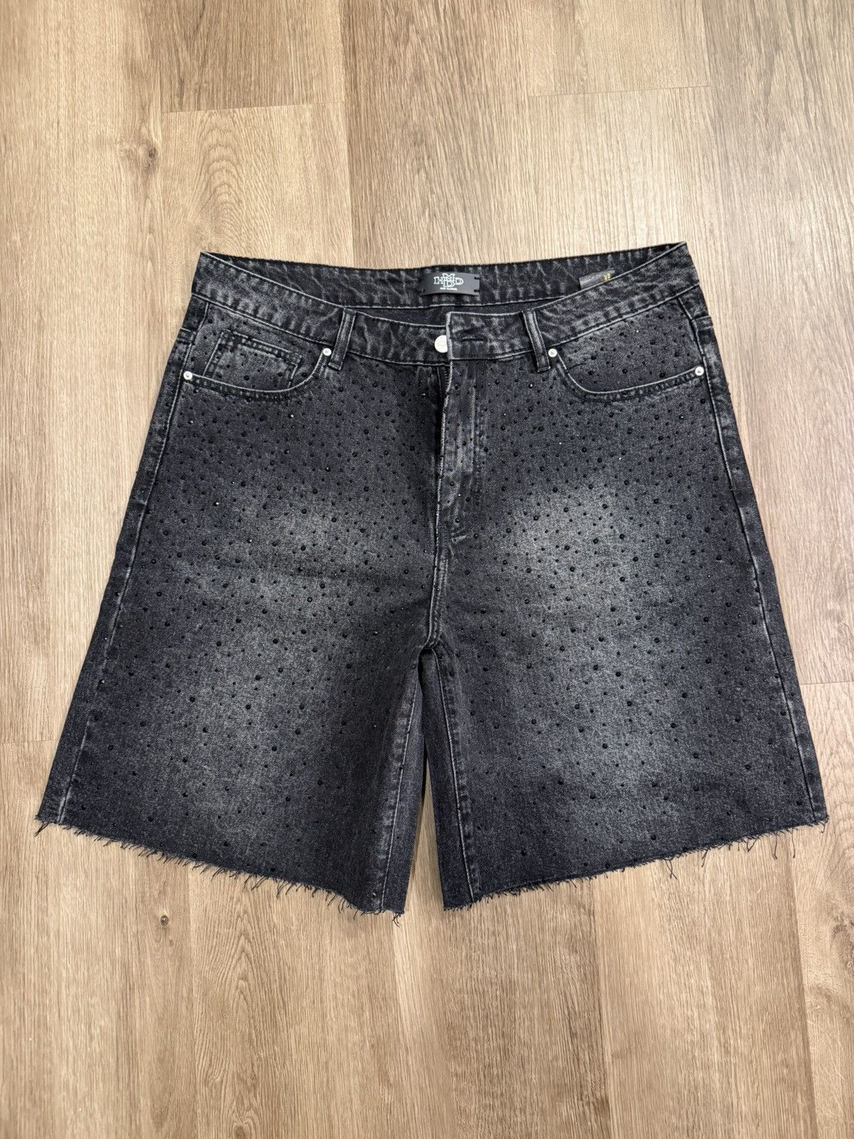 HMDD HMDD Billie Jean Shorts - Black Denim Size US 36 / EU 52 - 1 Thumbnail