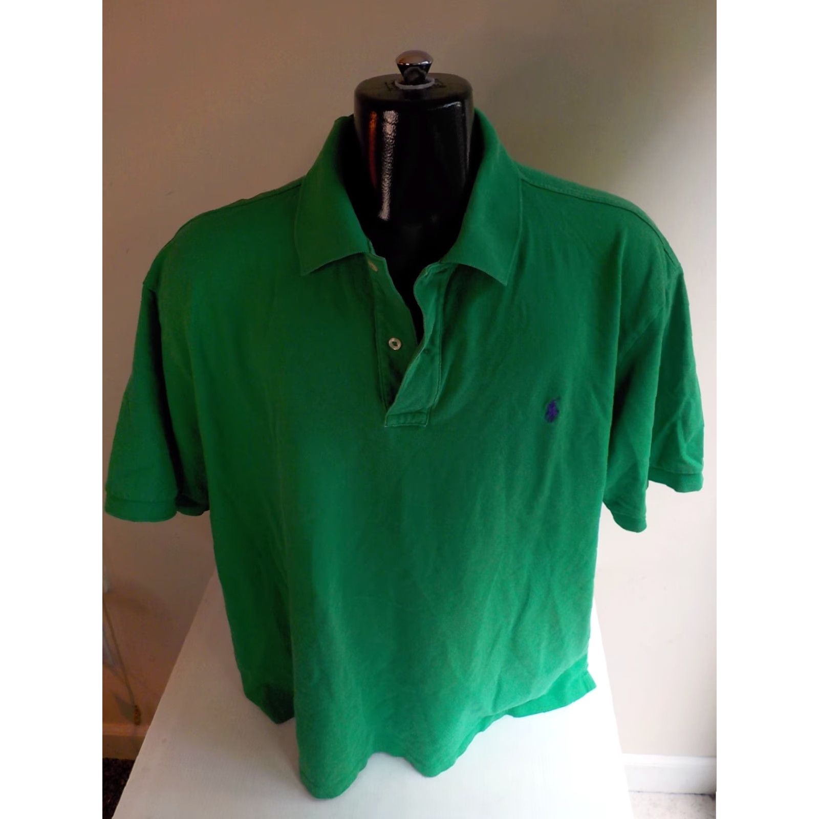 Polo Ralph Lauren POLO RALPH LAUREN Polo Shirt 100% Cotton Green SZ 2XB Men Short Sleeve Polo Shirt Size US XXL / EU 58 / 5 - 2 Thumbnail