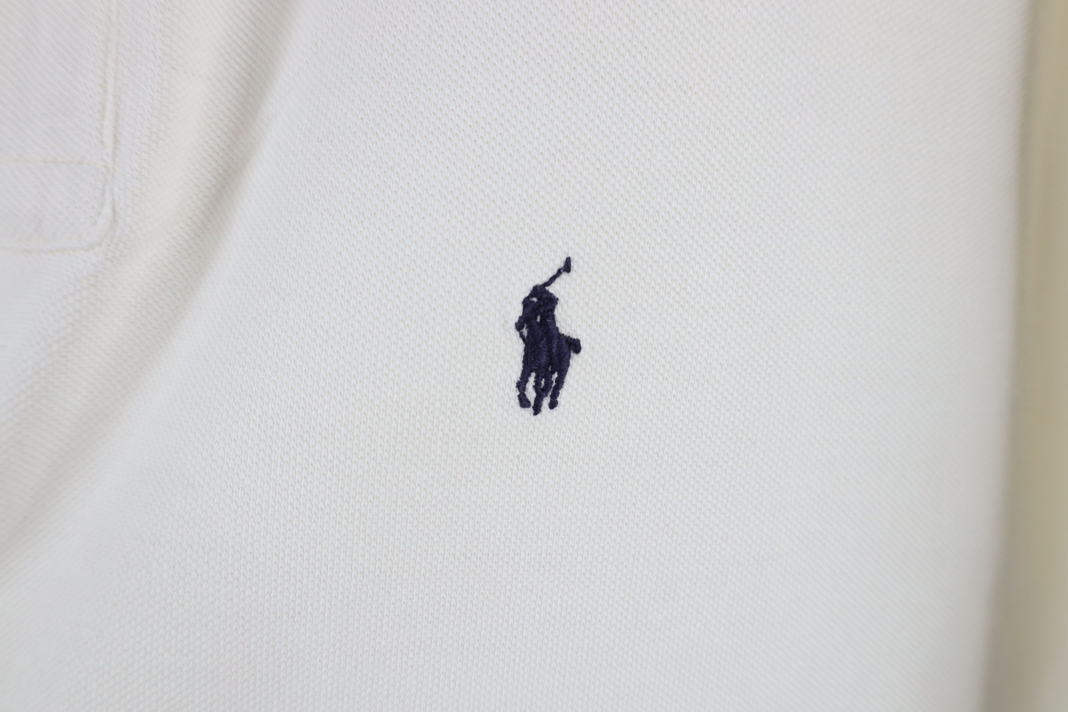 Ralph Lauren × Vintage Vintage 90s Ralph Lauren Collared Golf Polo Shirt White Size US XL / EU 56 / 4 - 4 Thumbnail
