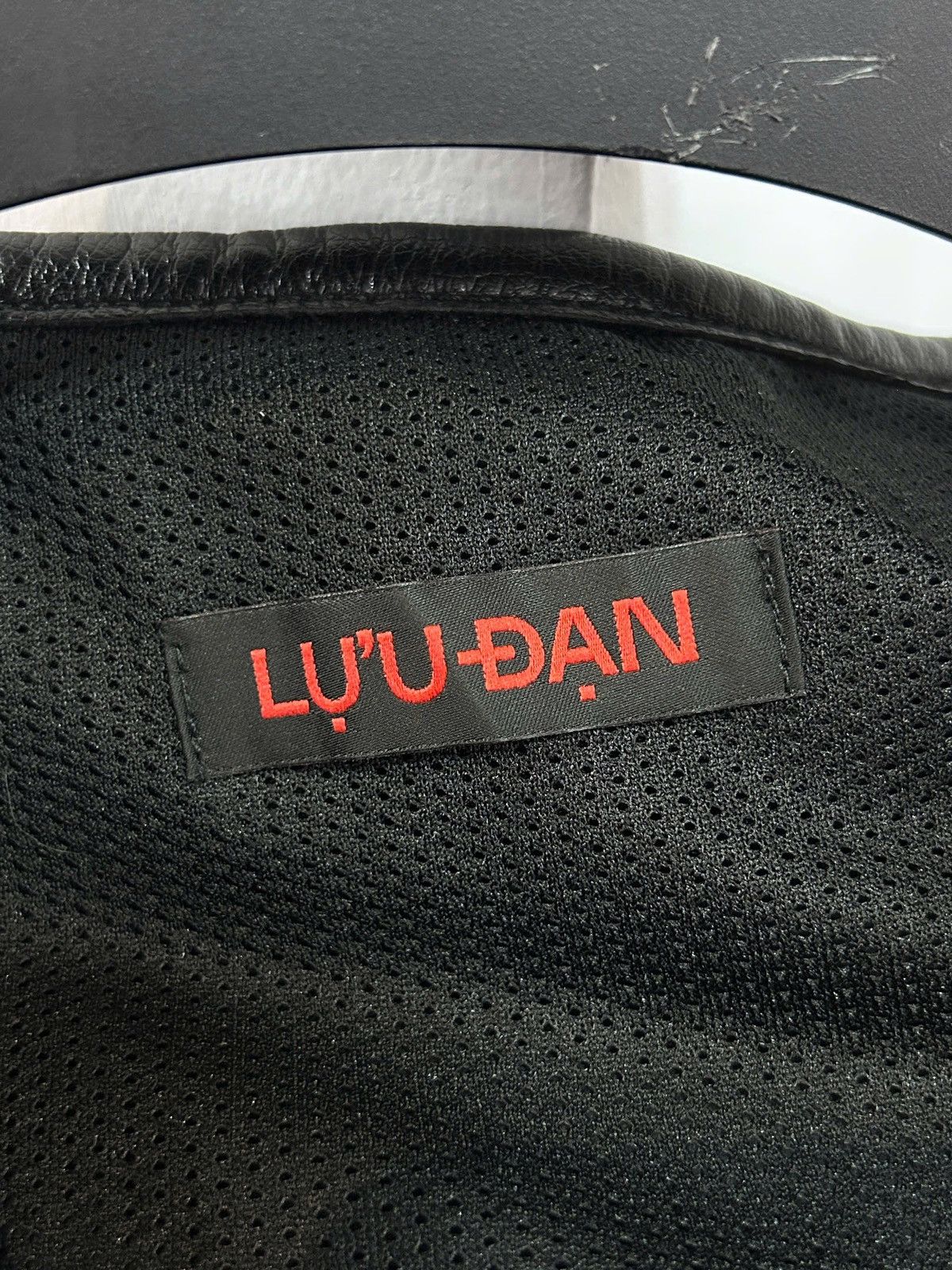 LUU DAN LUU DAN Black Cargo Faux Leather Vest Size 46R - 3 Thumbnail