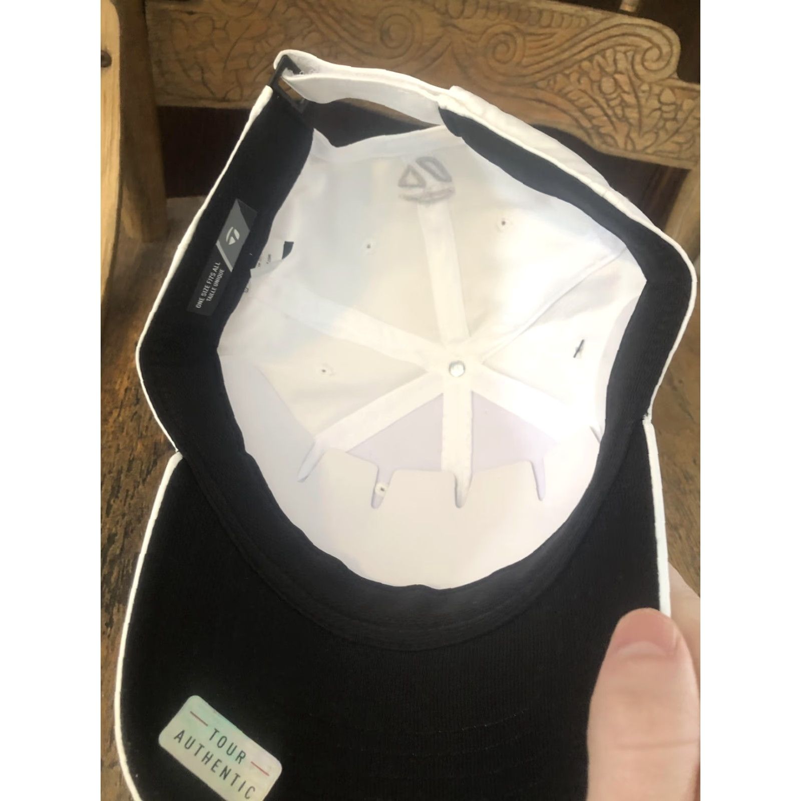 TaylorMade TaylorMade RAW Hat Cap Strap Back Mens One Size White Golf Tour Authentic Size ONE SIZE - 7 Thumbnail