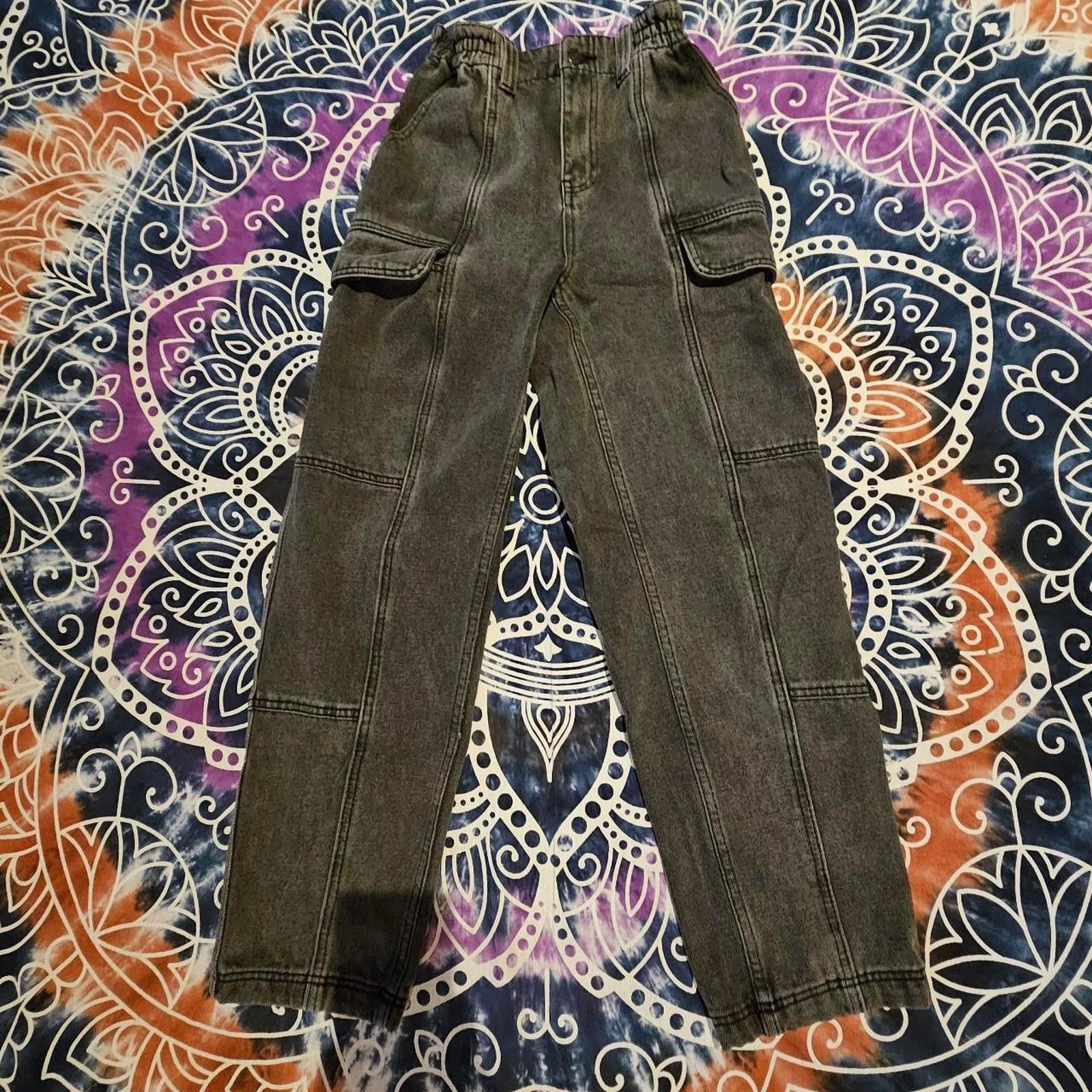 Designer Simple Society Junior's Black Jeans Size 28" / US 6 / IT 42 - 1 Thumbnail