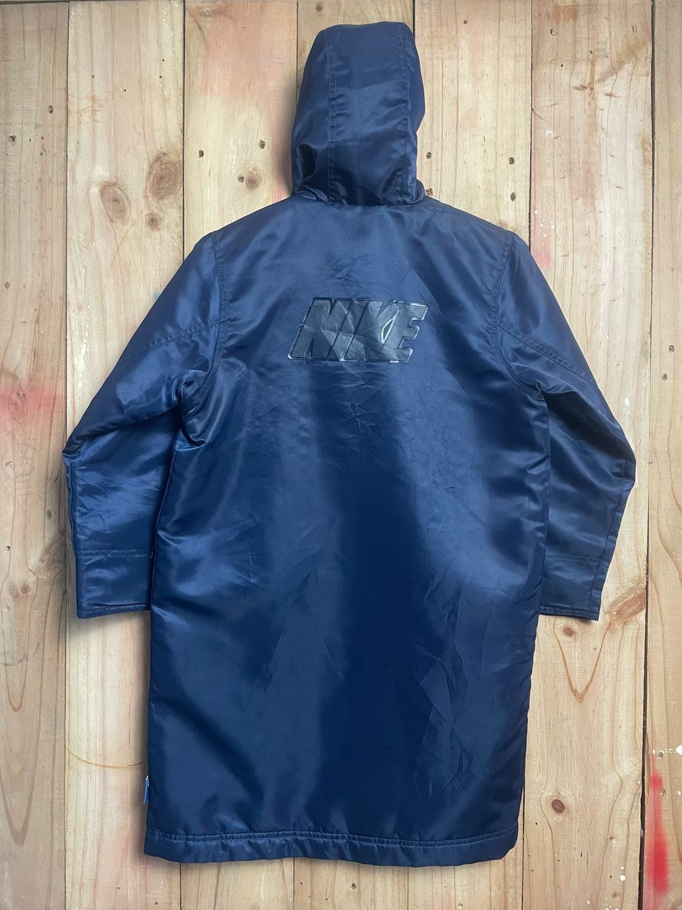 Nike Nike 90S Bench Coat Navy Jacket Parka Hoodie Size US XS / EU 42 / 0 - 10 Thumbnail