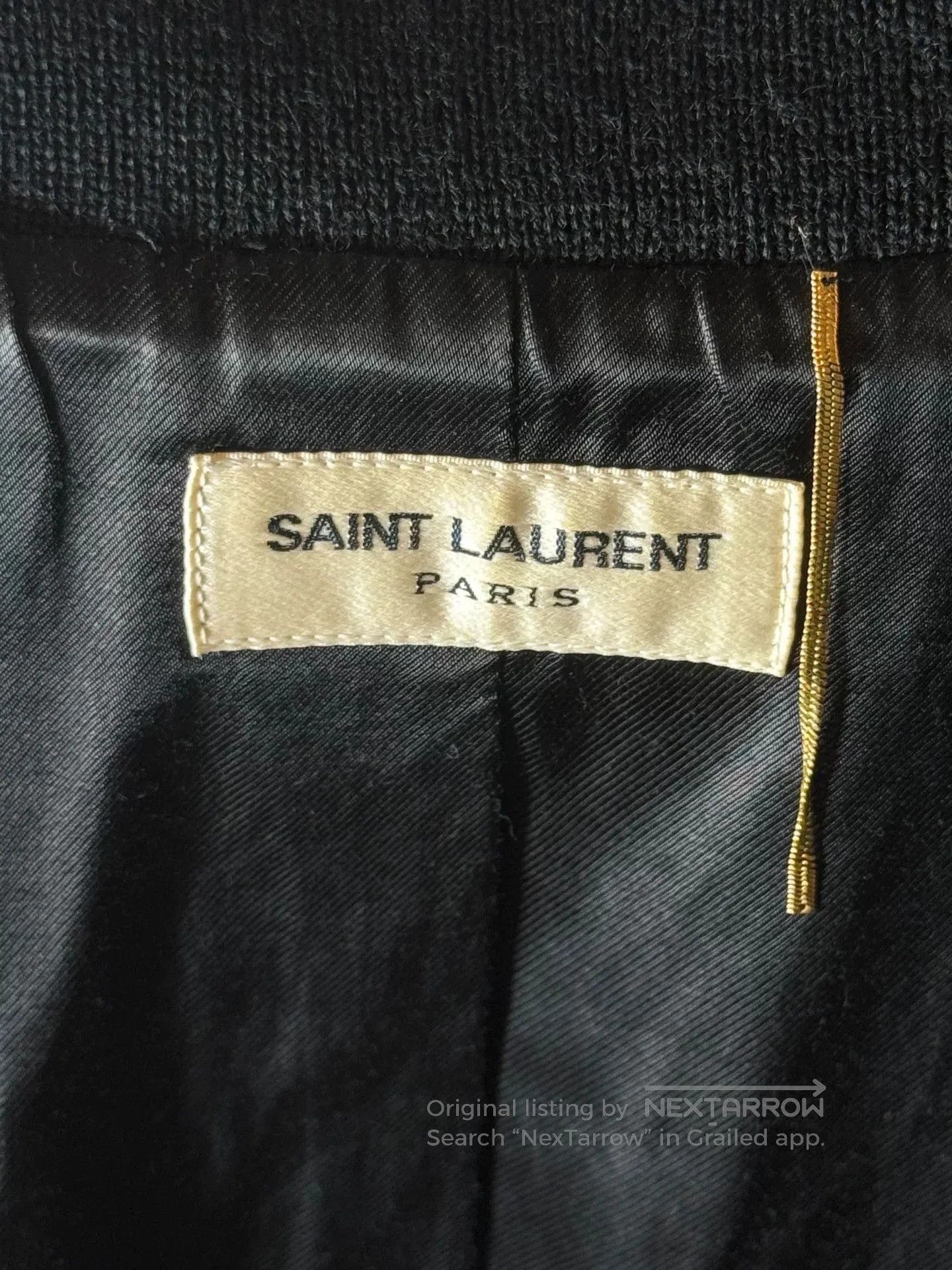 Saint Laurent Paris Saint Laurent SLP Black Varsity Jacket. Size US S / EU 44-46 / 1 - 8 Thumbnail