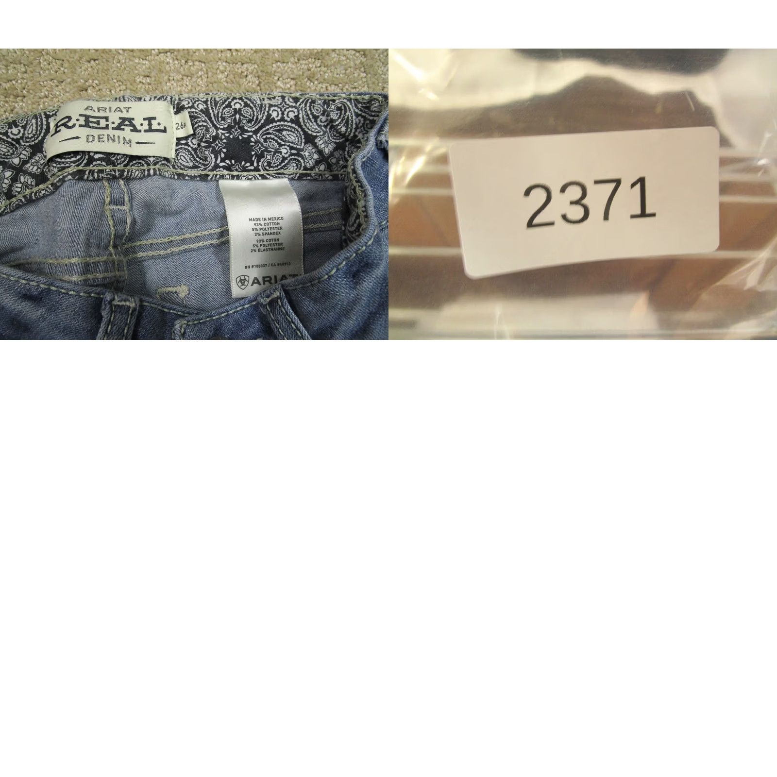 Ariat Ariat Jeans Women 26 Light Blue Low Rise Flared 5-Pocket Denim Pants Logo Southwestern Cowboy Medium Womens Size 26" / US 2 / IT 38 - 8 Thumbnail