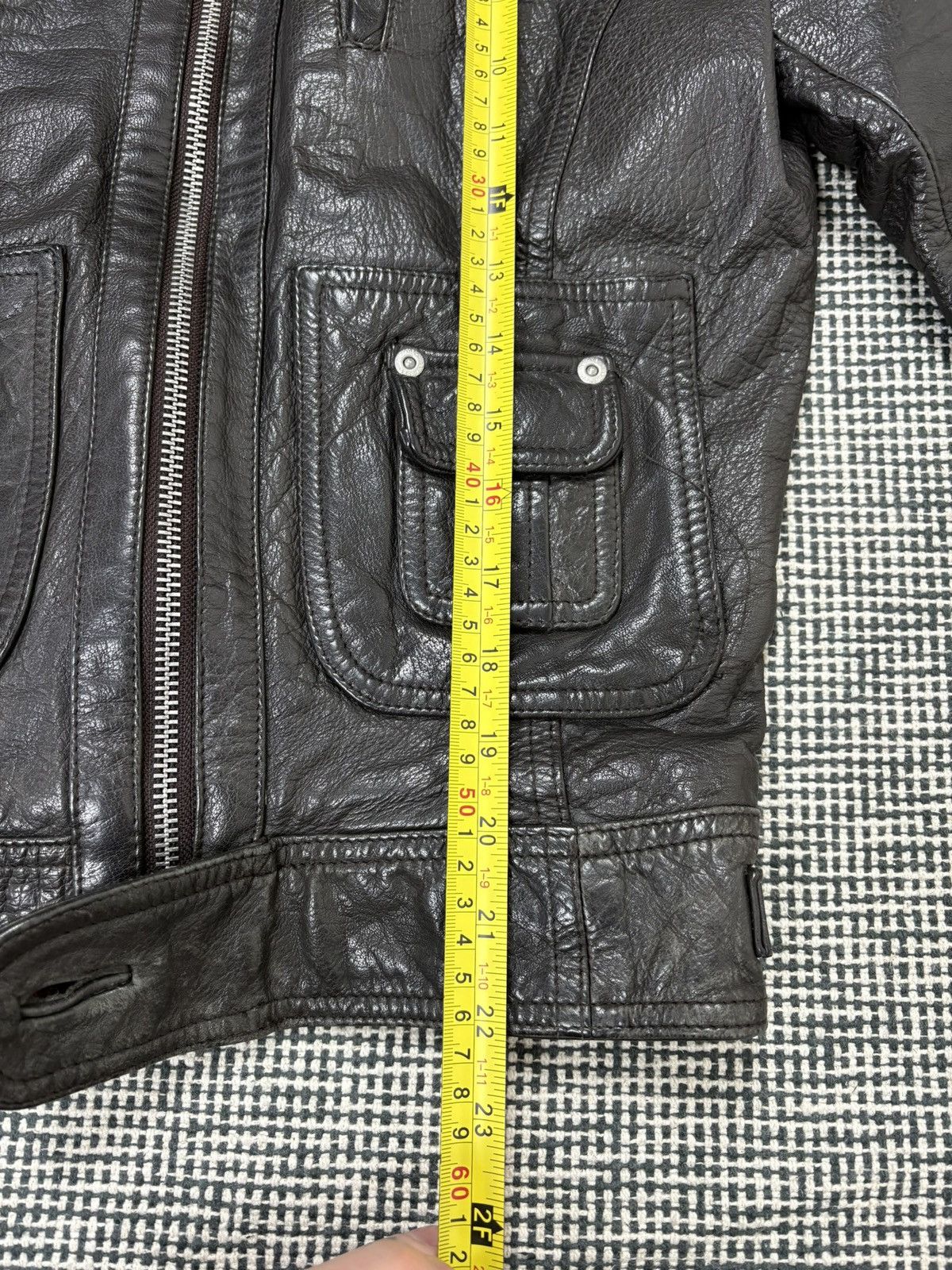 Other Y2K cargo vintage real leather jacket avant garde moto Size M / US 6-8 / IT 42-44 - 7 Thumbnail