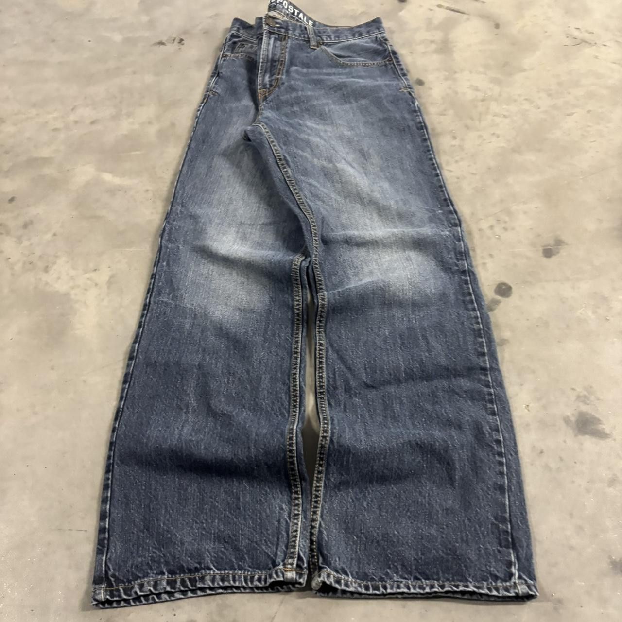 Aeropostale Crazy Vintage Y2K/2000s Grunge Aeropostale Bootcut Denim Jeans! 32x32 Size US 32 / EU 48 - 3 Thumbnail