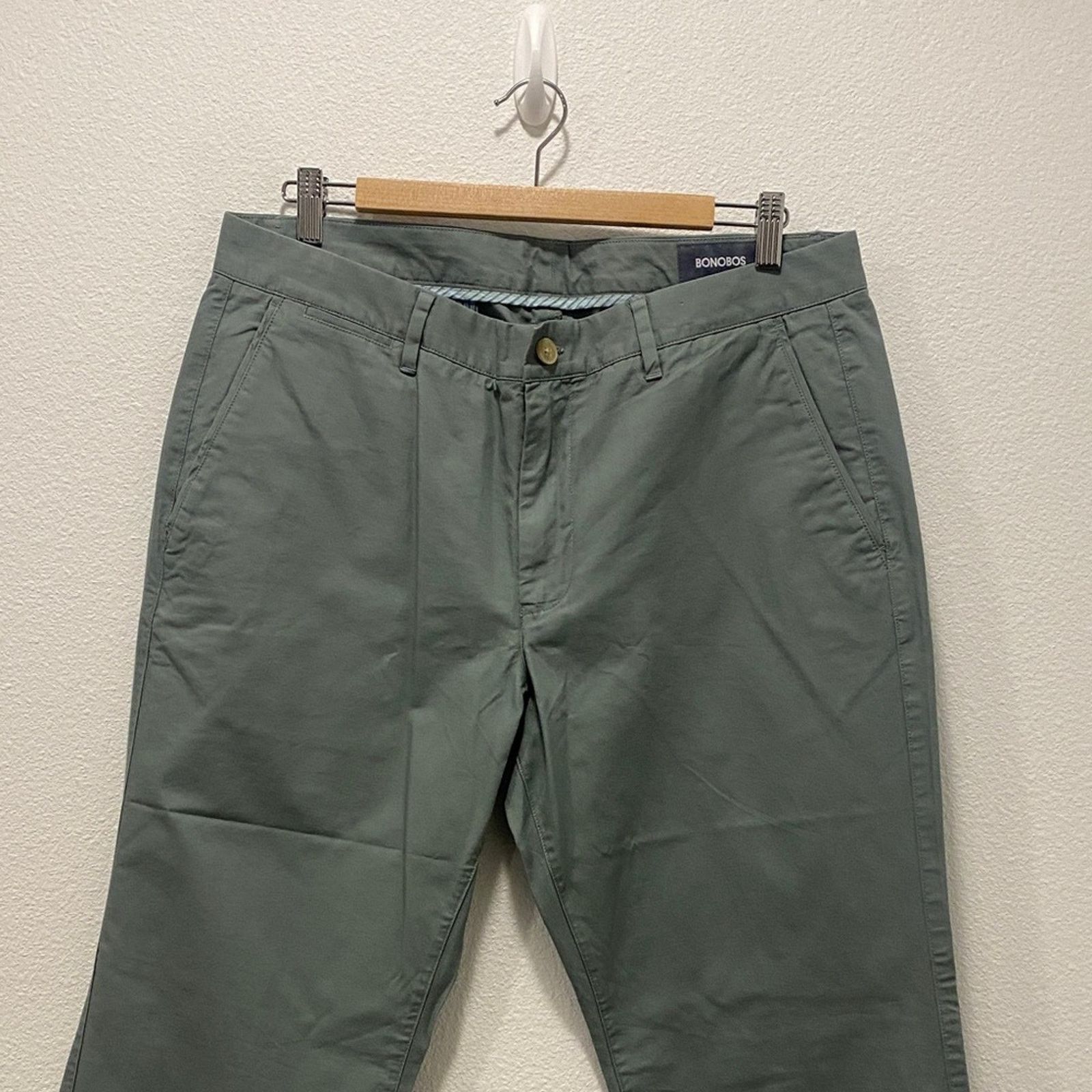 Bonobos Bonobos Men's Olive Chinos - 35x32 Size US 35 - 2 Thumbnail